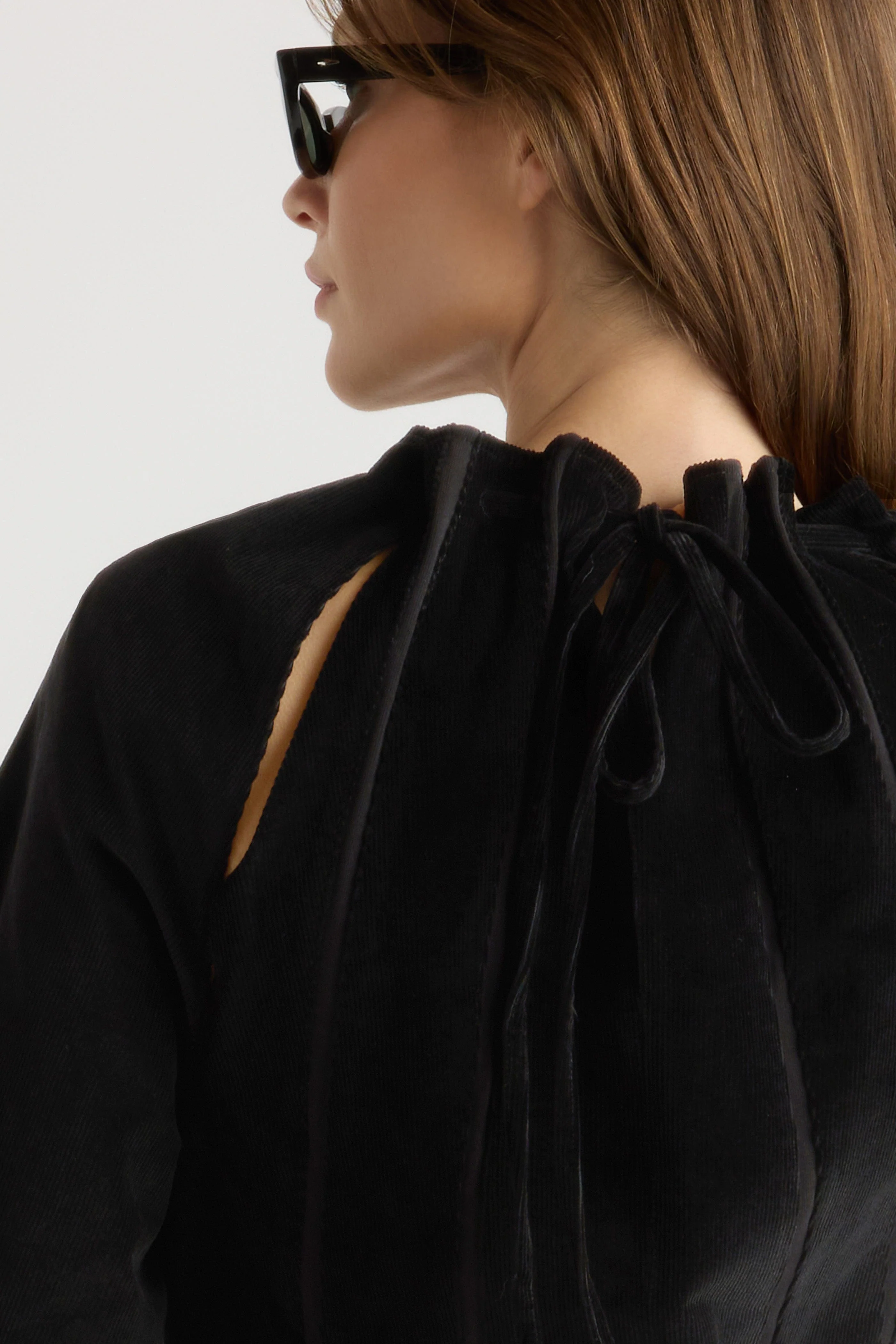 Aika Back-Tie Corduroy Mini Dress - Image 7