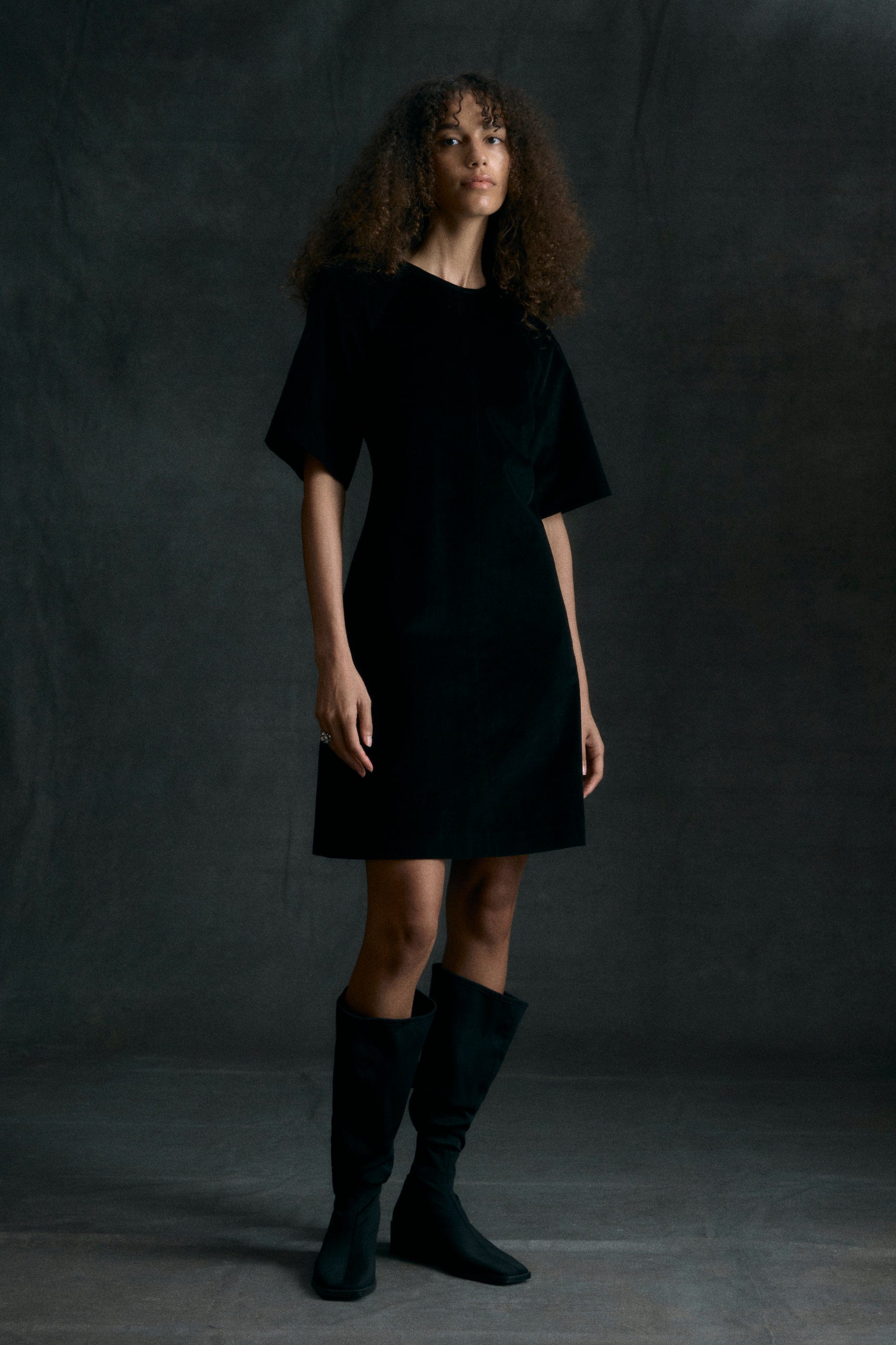 Aika Back-Tie Corduroy Mini Dress - Image 9