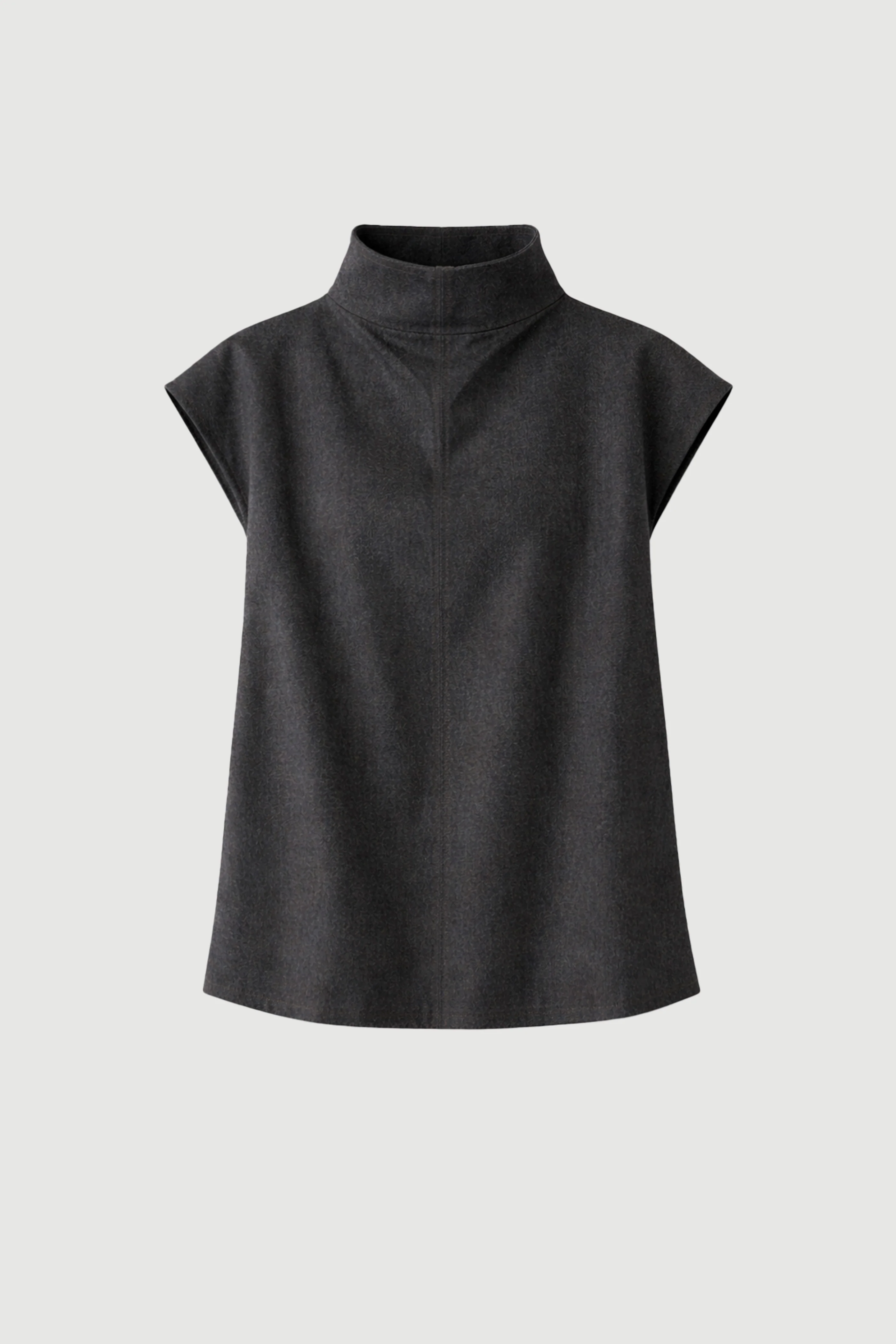 Albury Funnel-Neck Denim Top - Image 7