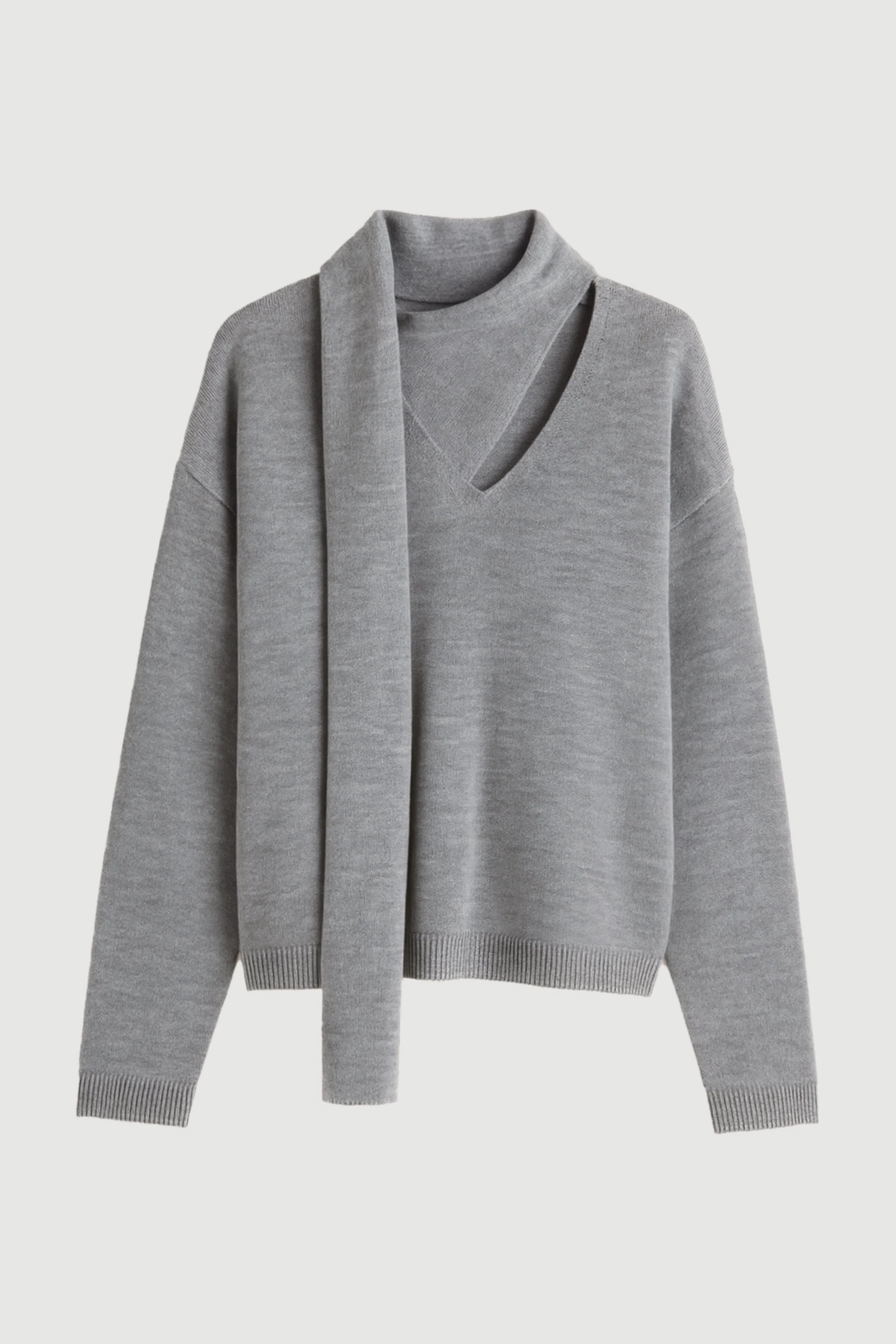 Amanda Scarf-Neck Wool Sweater - Image 9