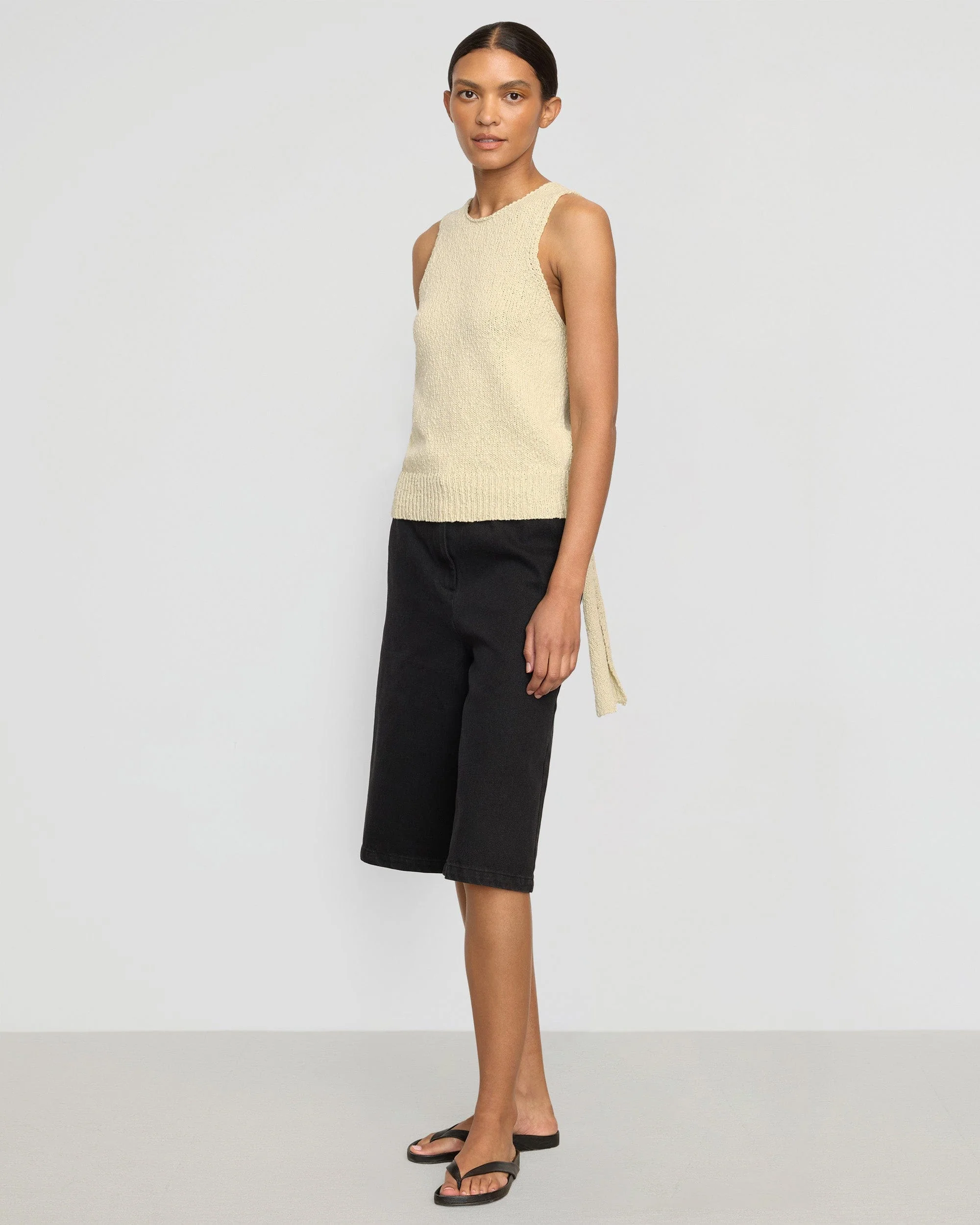 Arinna Tie-Racerback Organic Cotton Tank - Image 3