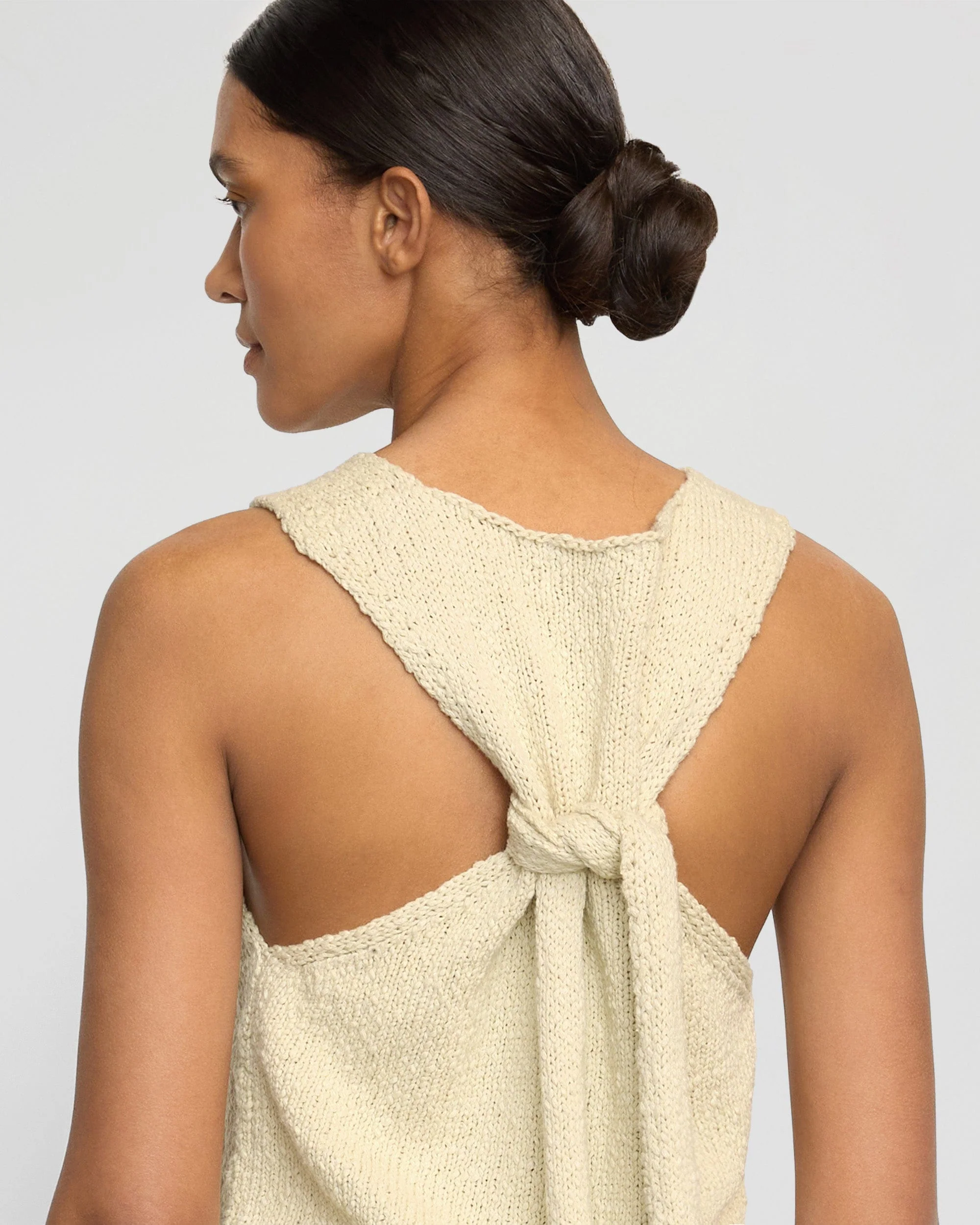 Arinna Tie-Racerback Organic Cotton Tank - Image 4
