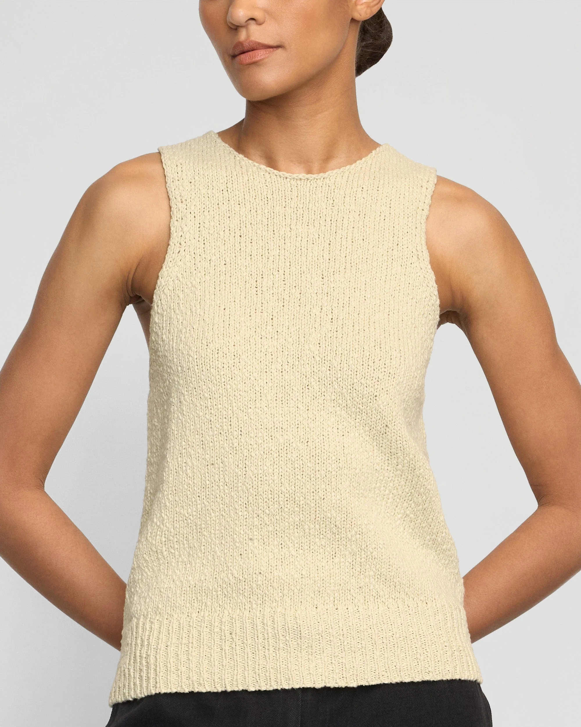 Arinna Tie-Racerback Organic Cotton Tank - Image 6
