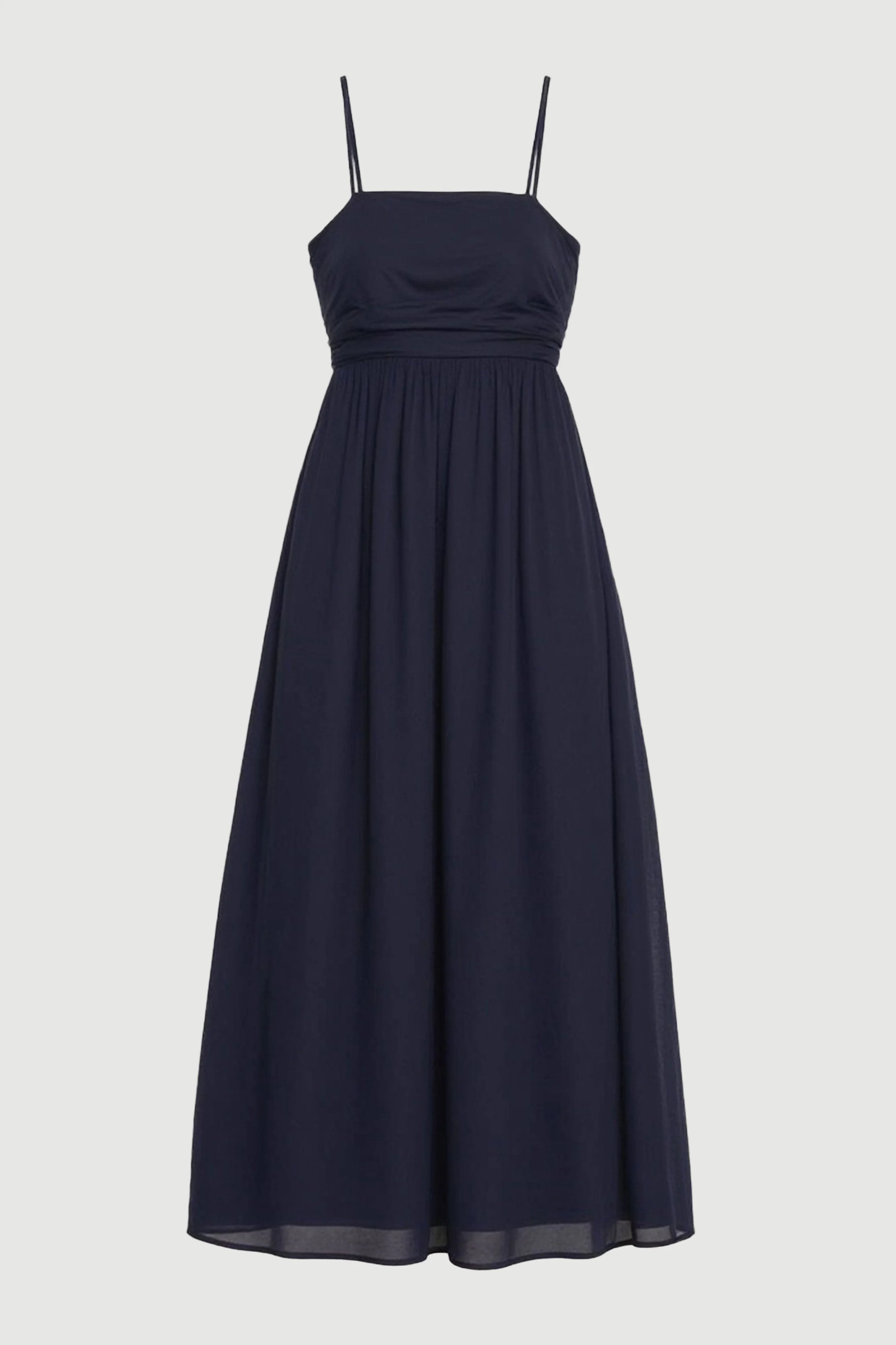 Aurora Ruched Organic Cotton Maxi Dress - Image 7