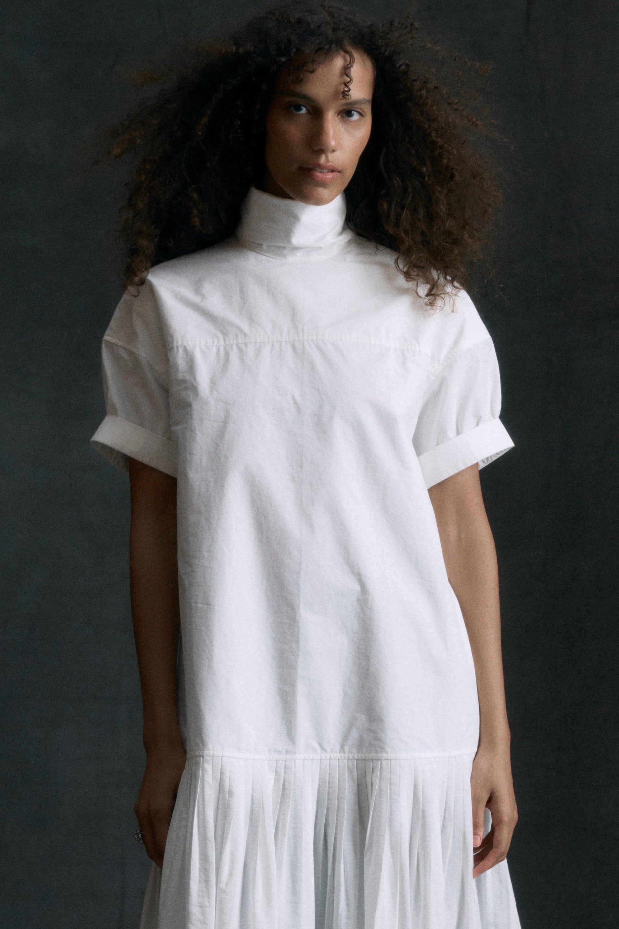 Babba Shirred Scarf-Neck Dress - Image 10