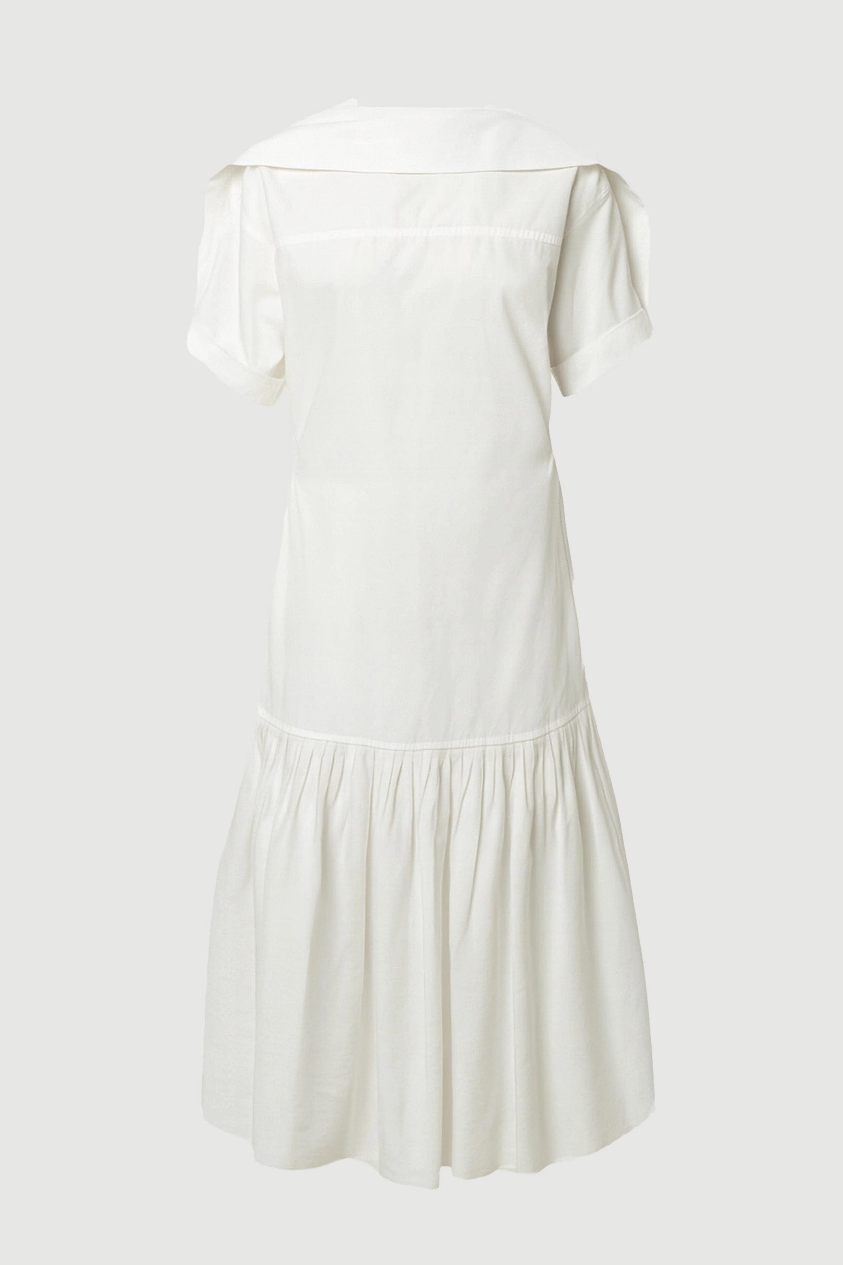 Babba Shirred Scarf-Neck Dress - Image 12