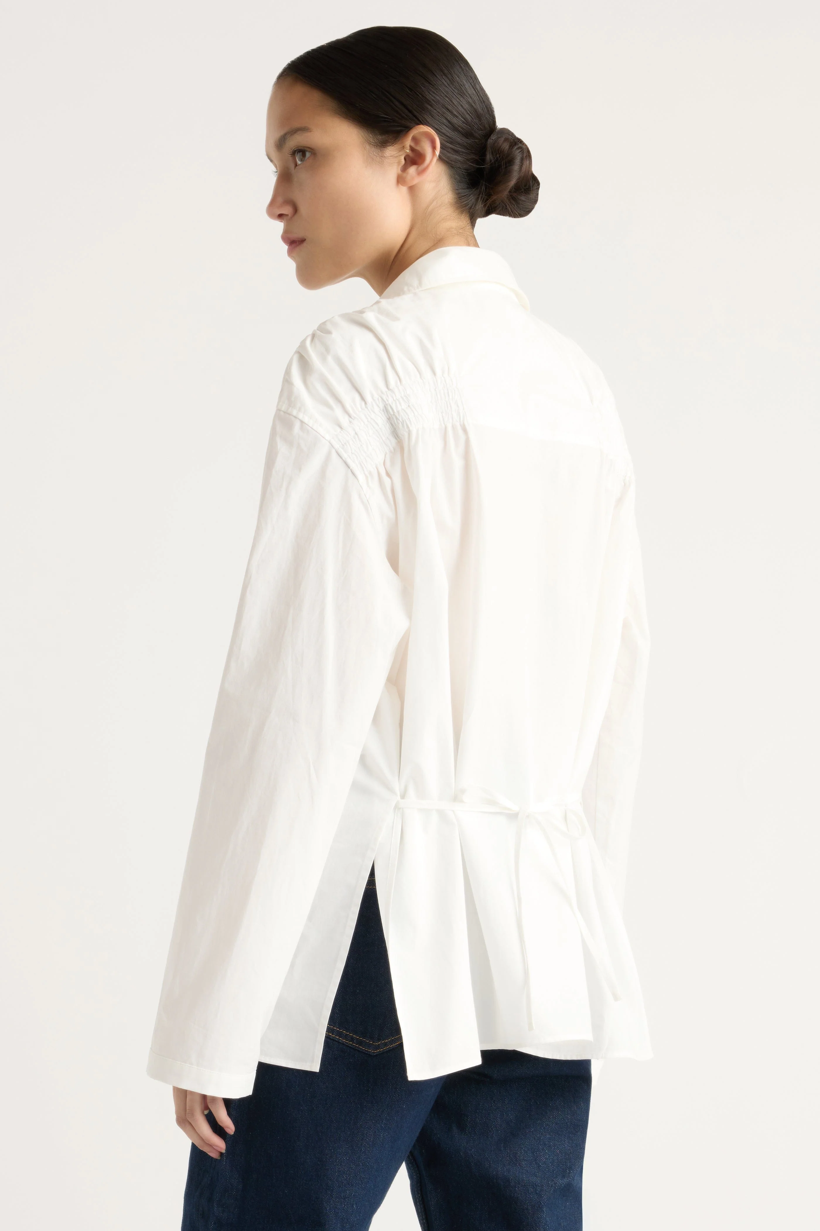 Baylor Cotton Back-Detail Tunic Blouse - Image 5