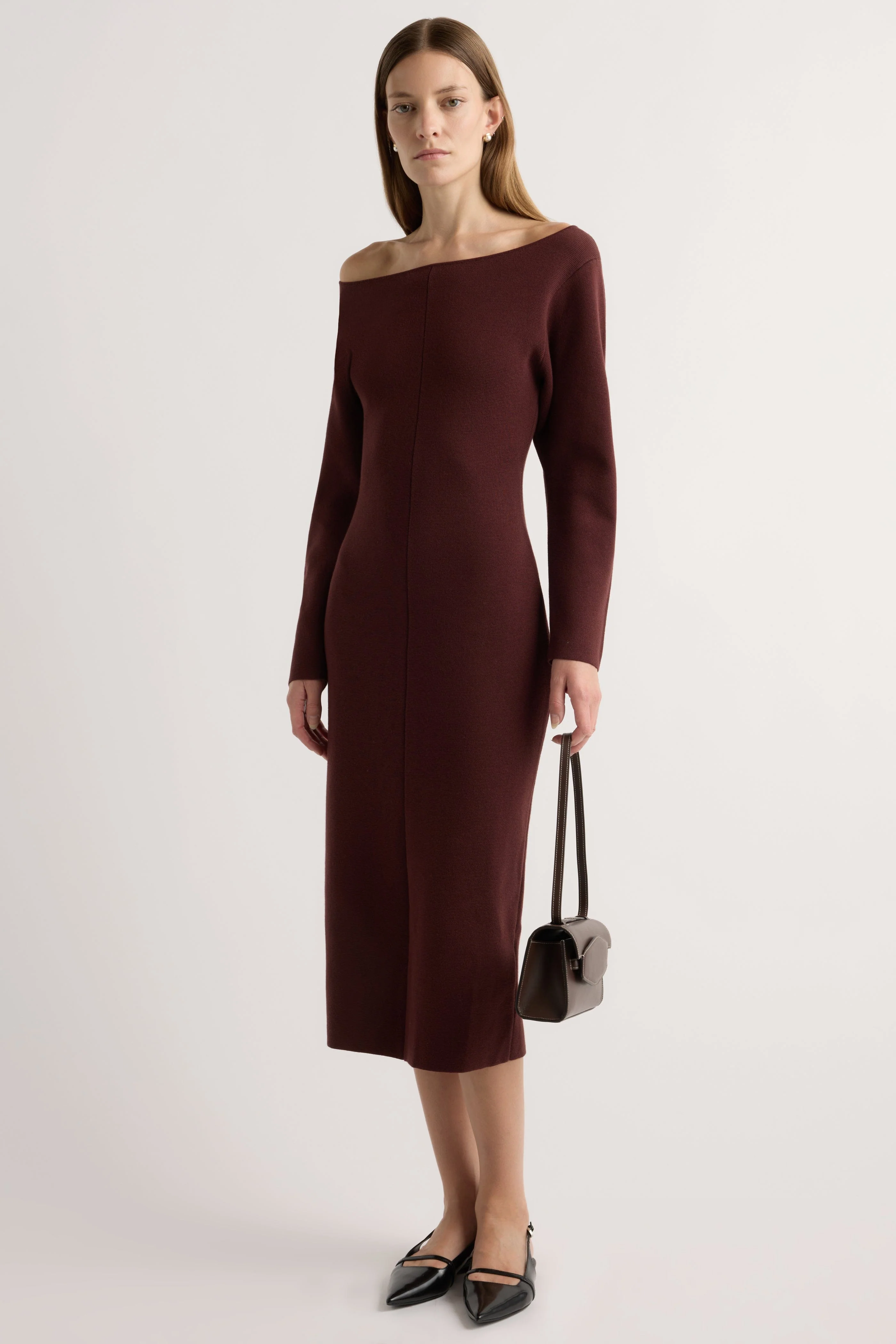 Blythe Wide Boat-Neck Dress - Image 2