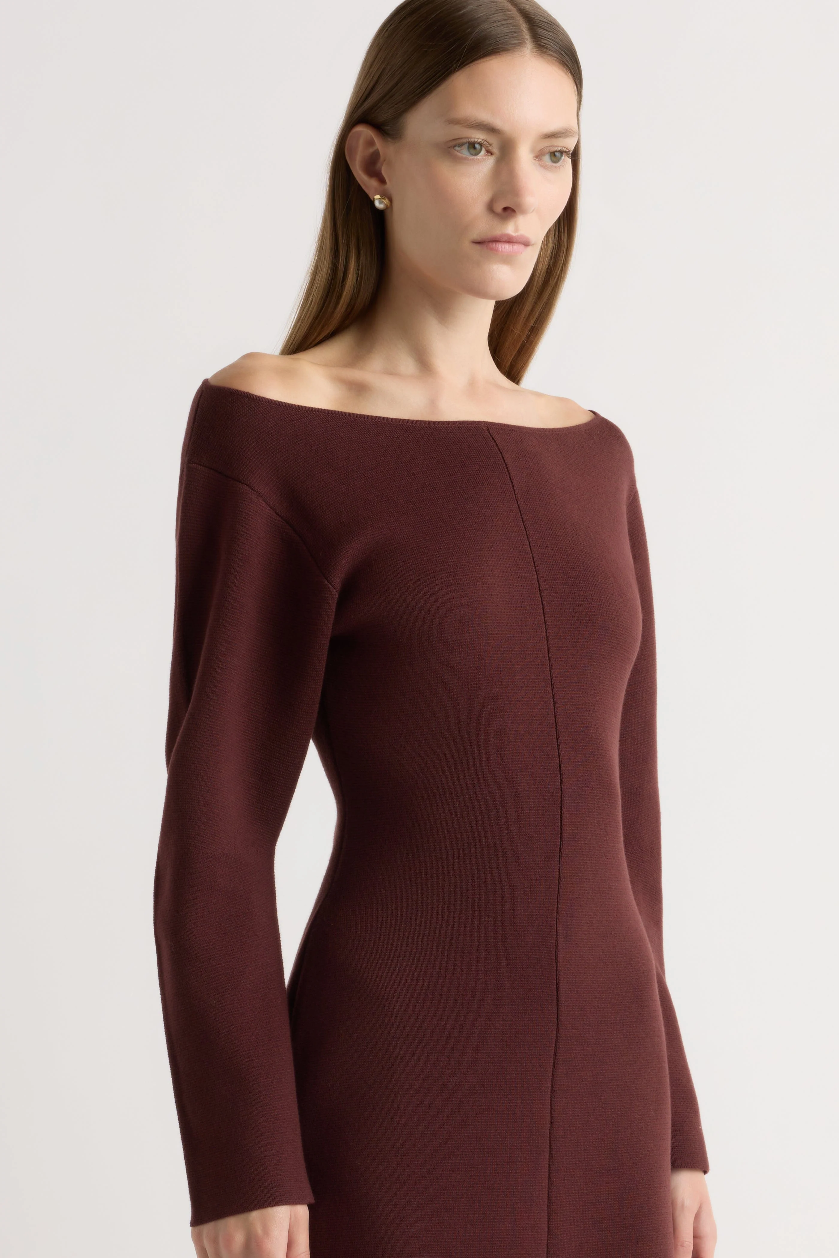 Blythe Wide Boat-Neck Dress - Image 3
