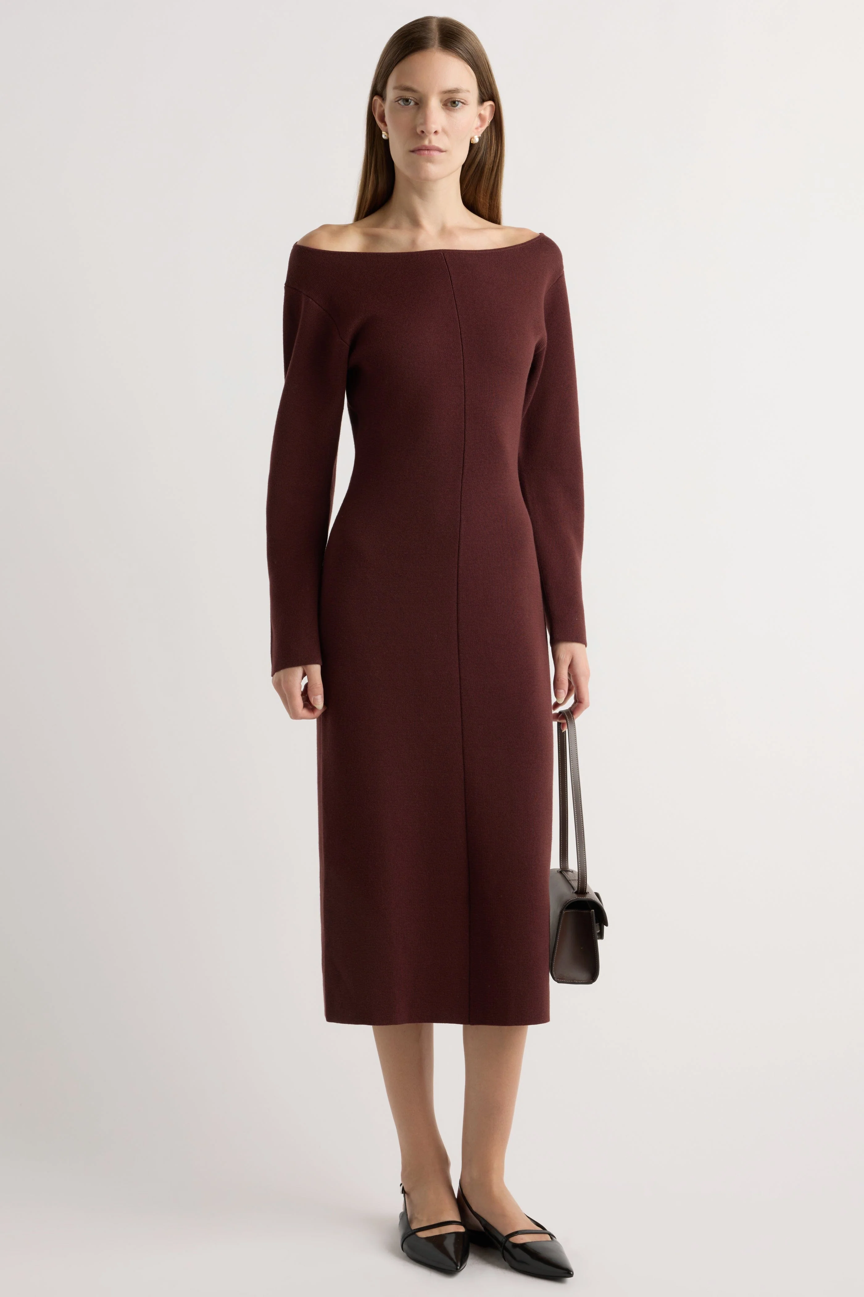 Blythe Wide Boat-Neck Dress - Image 4