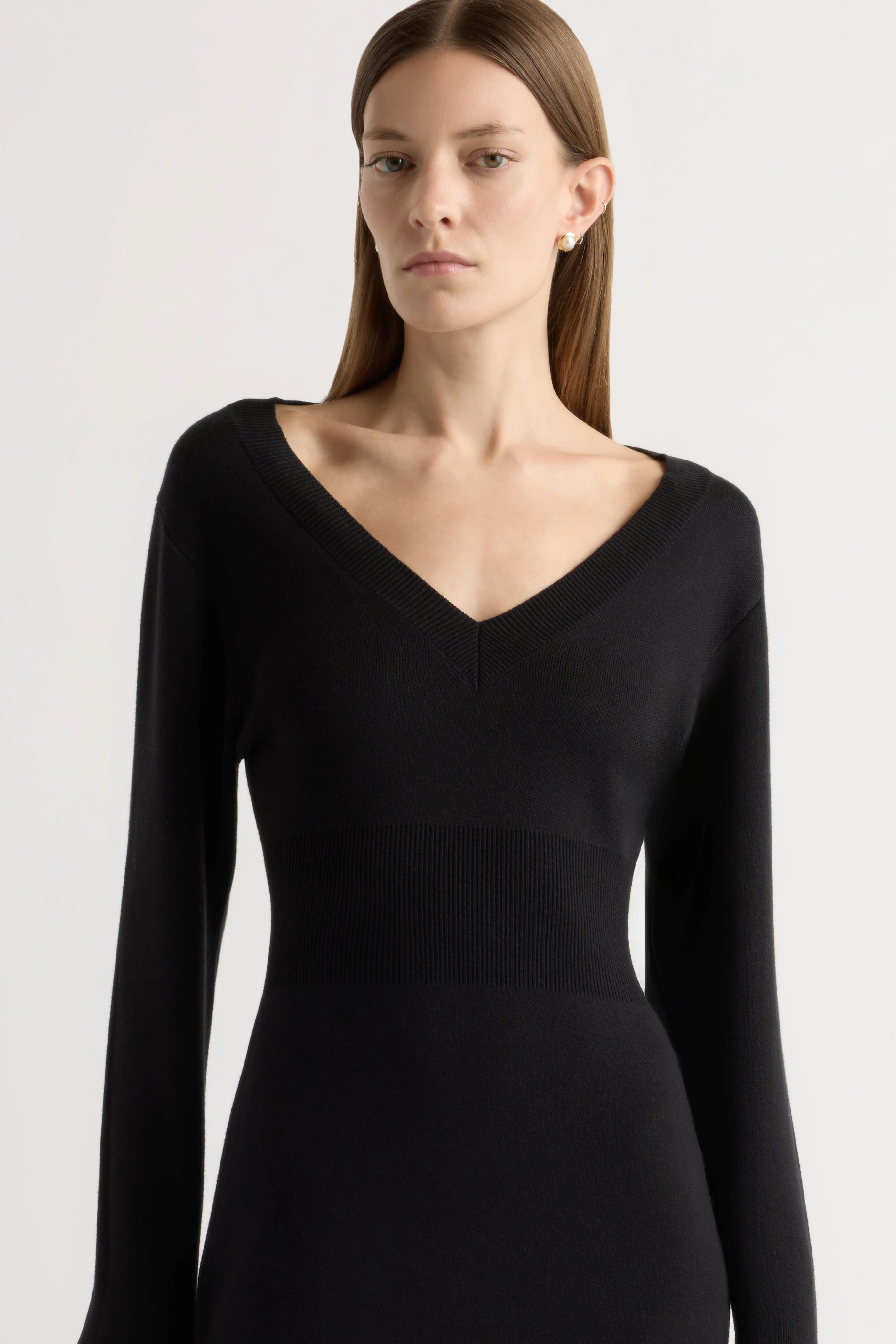 Bora Off-Shoulder V-Neck Sweater Dress - Image 5