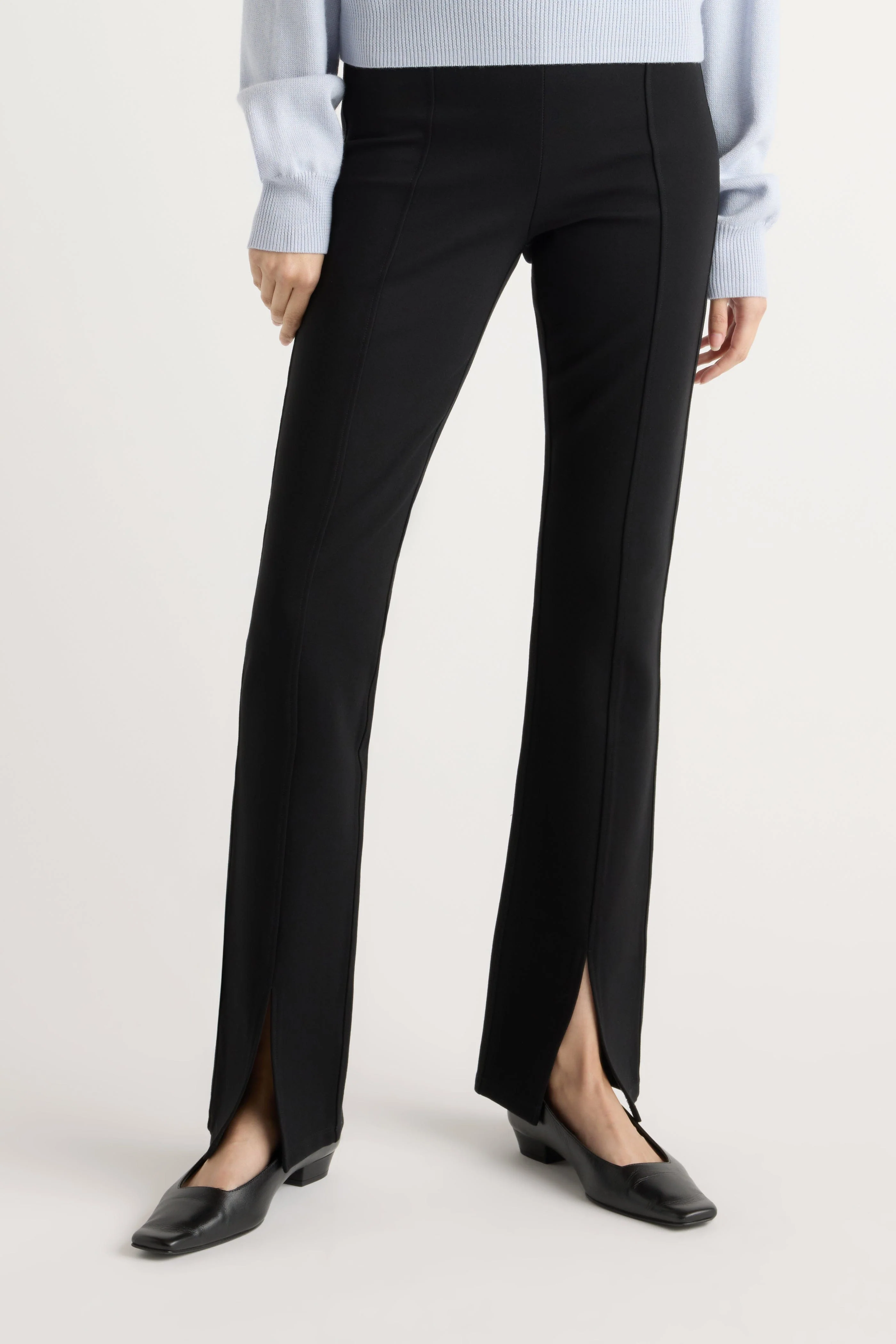 Cass Front-Split Ponte Stretch Pant - Image 6
