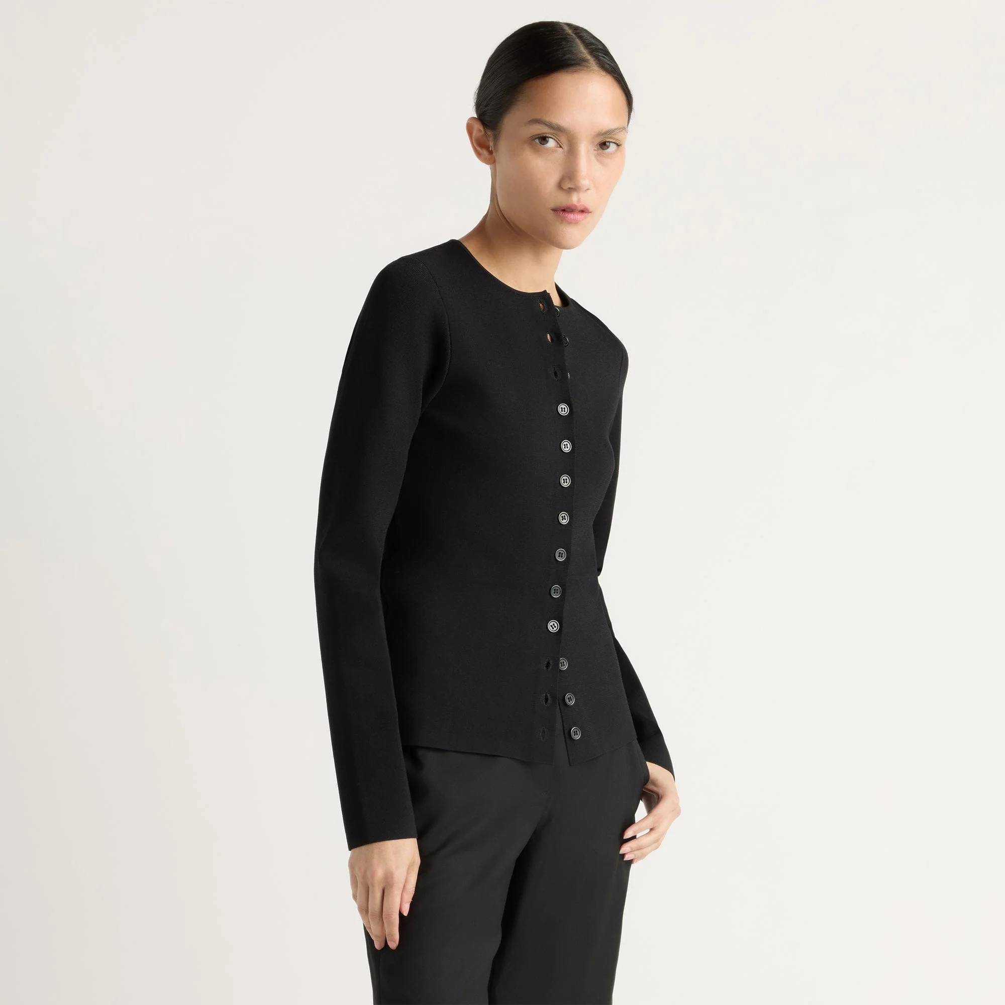 Charla Button Milano-Stitch Sweater
