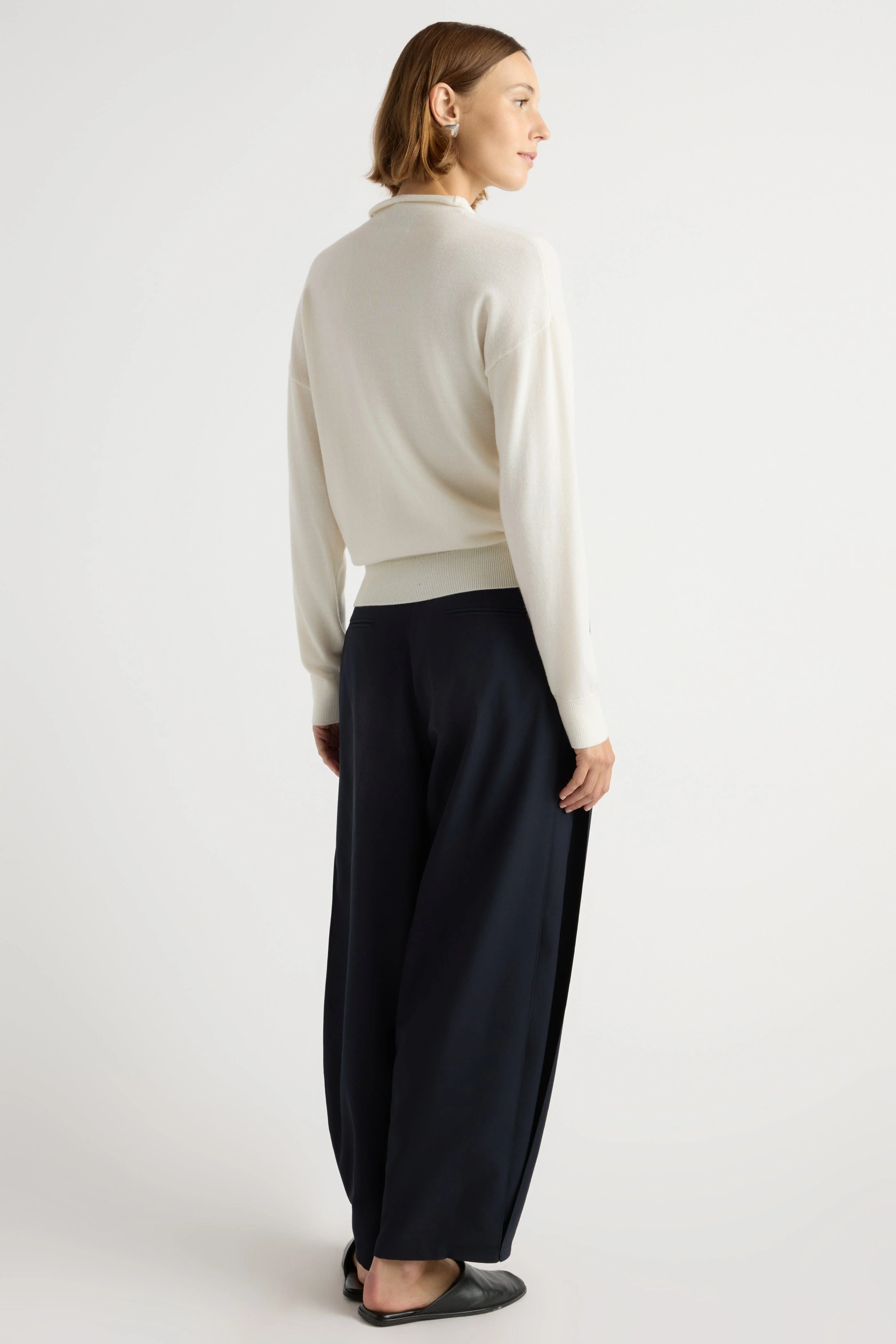 Charlee Lightweight Wool Button Cardigan - Image 5