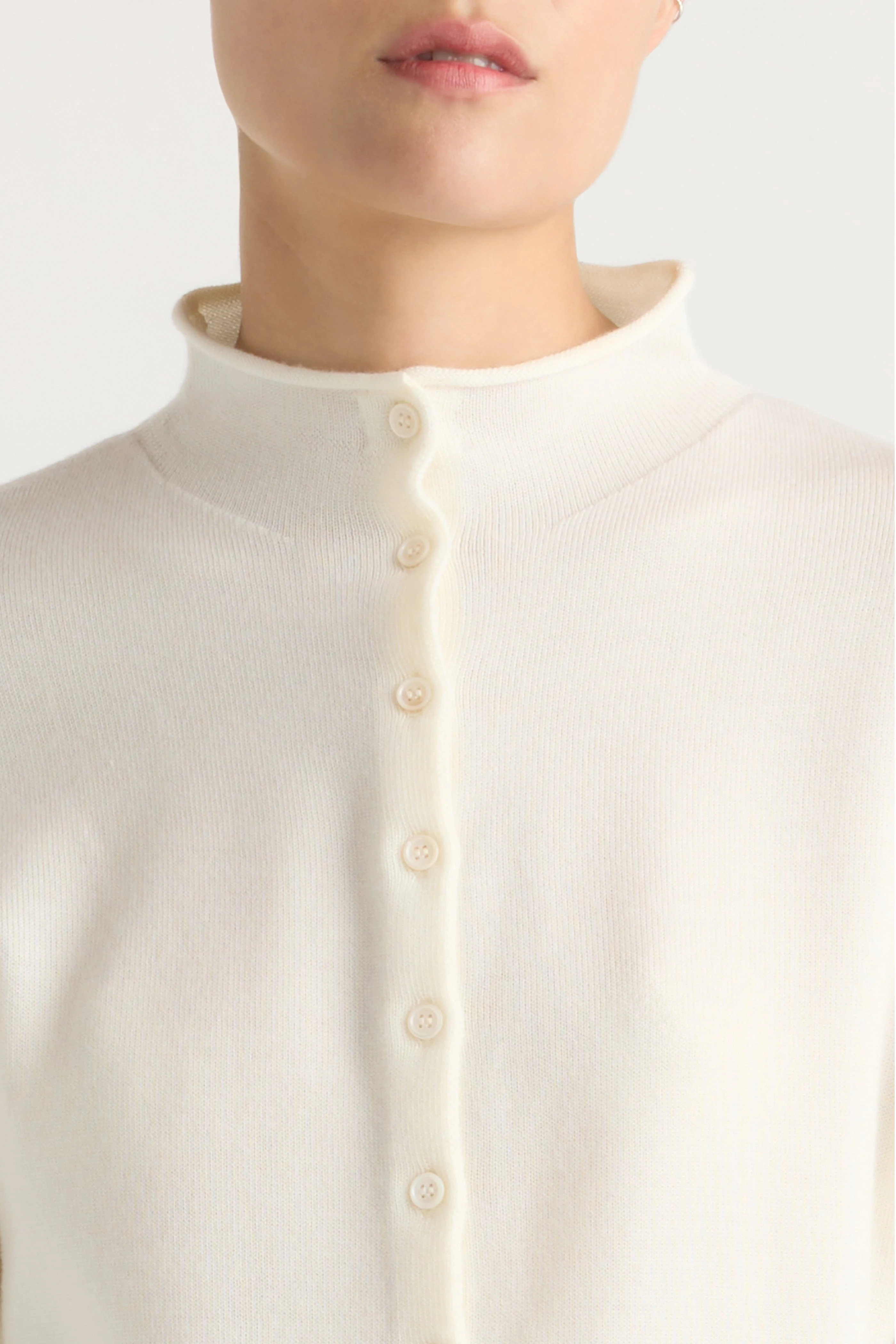 Charlee Lightweight Wool Button Cardigan - Image 8