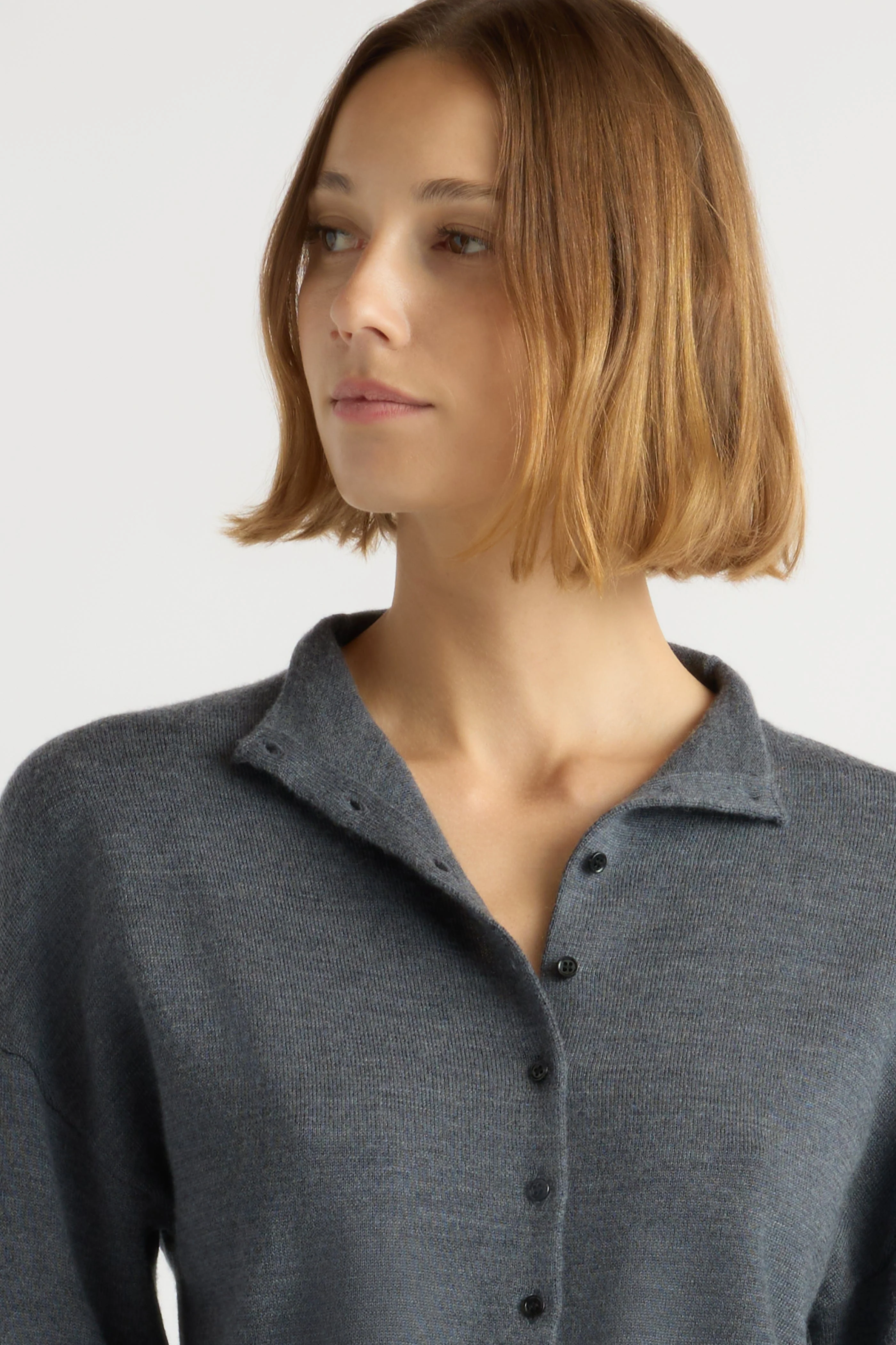 Charlee Lightweight Wool Button Cardigan - Image 4