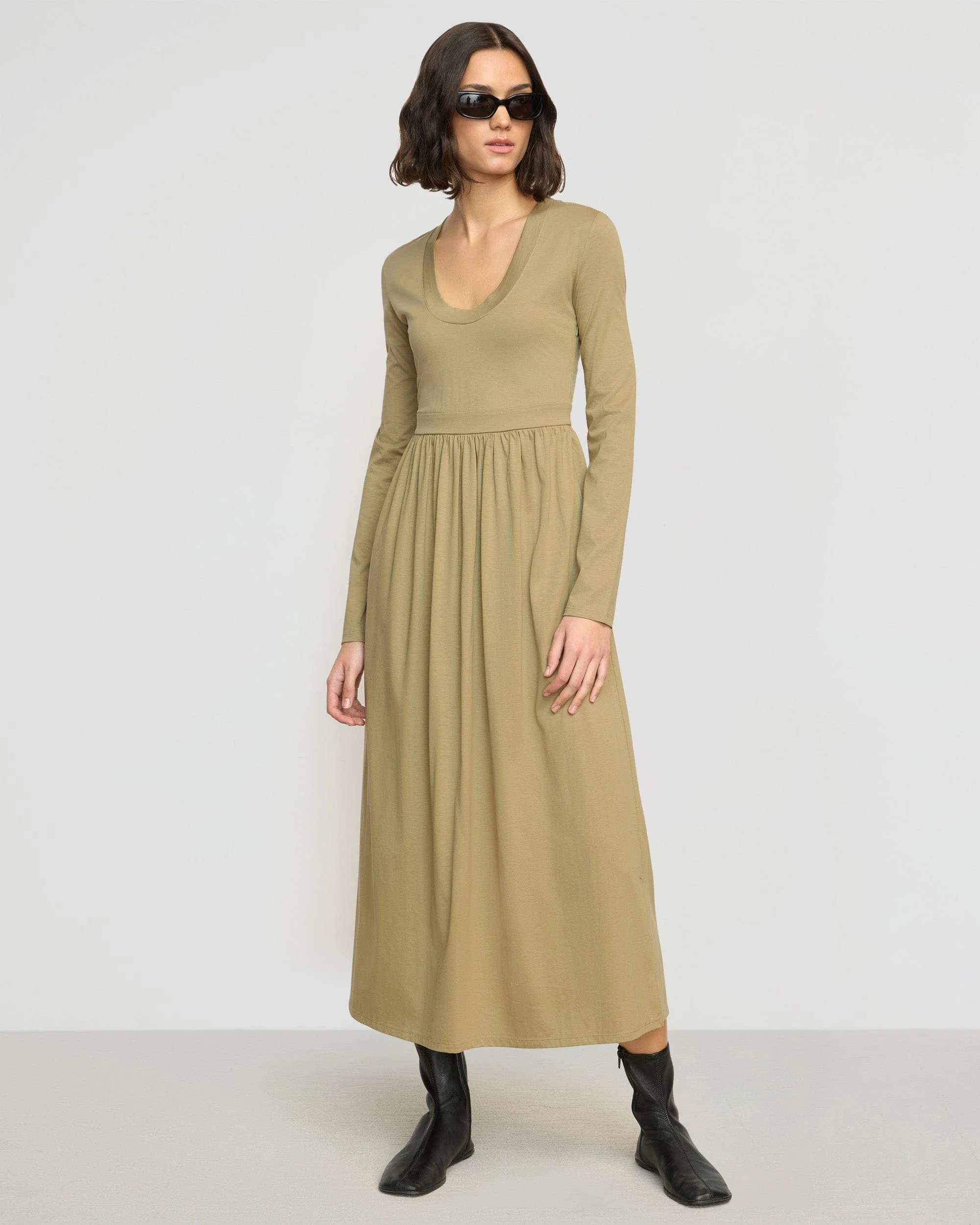 Cherie U-Neck Jersey Dress - Image 2