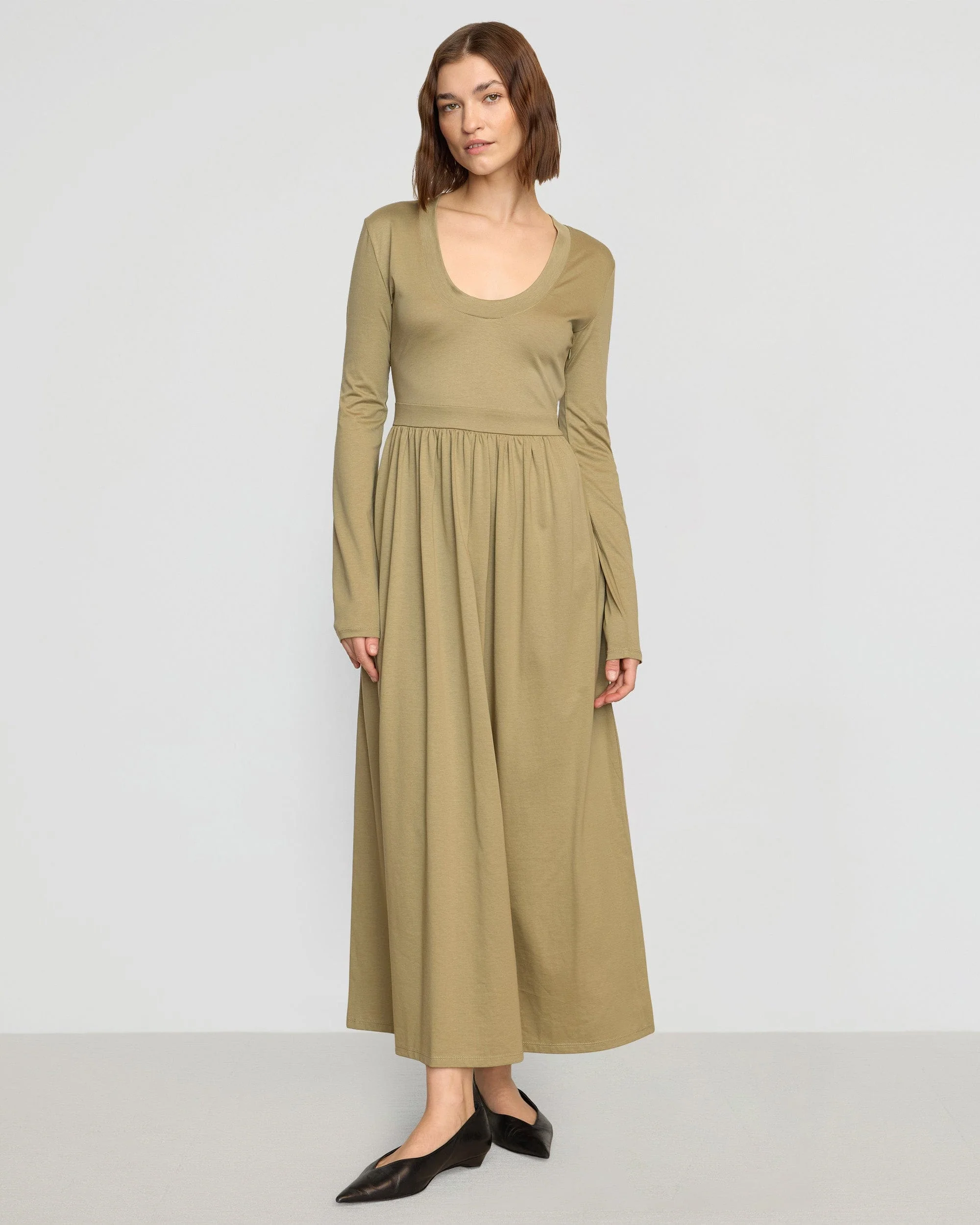 Cherie U-Neck Jersey Dress - Image 5