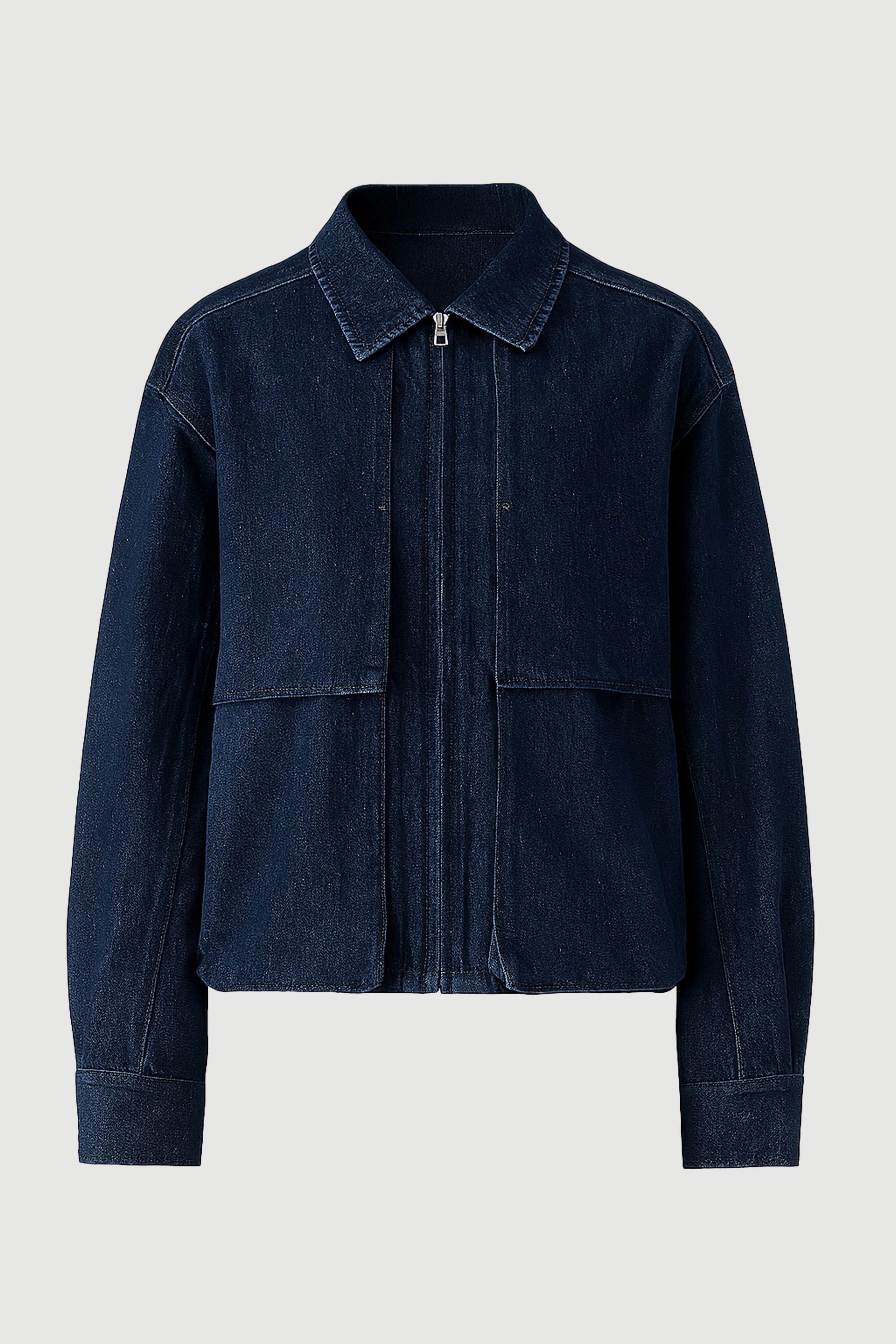 Cooper Denim Bomber Jacket - Image 10