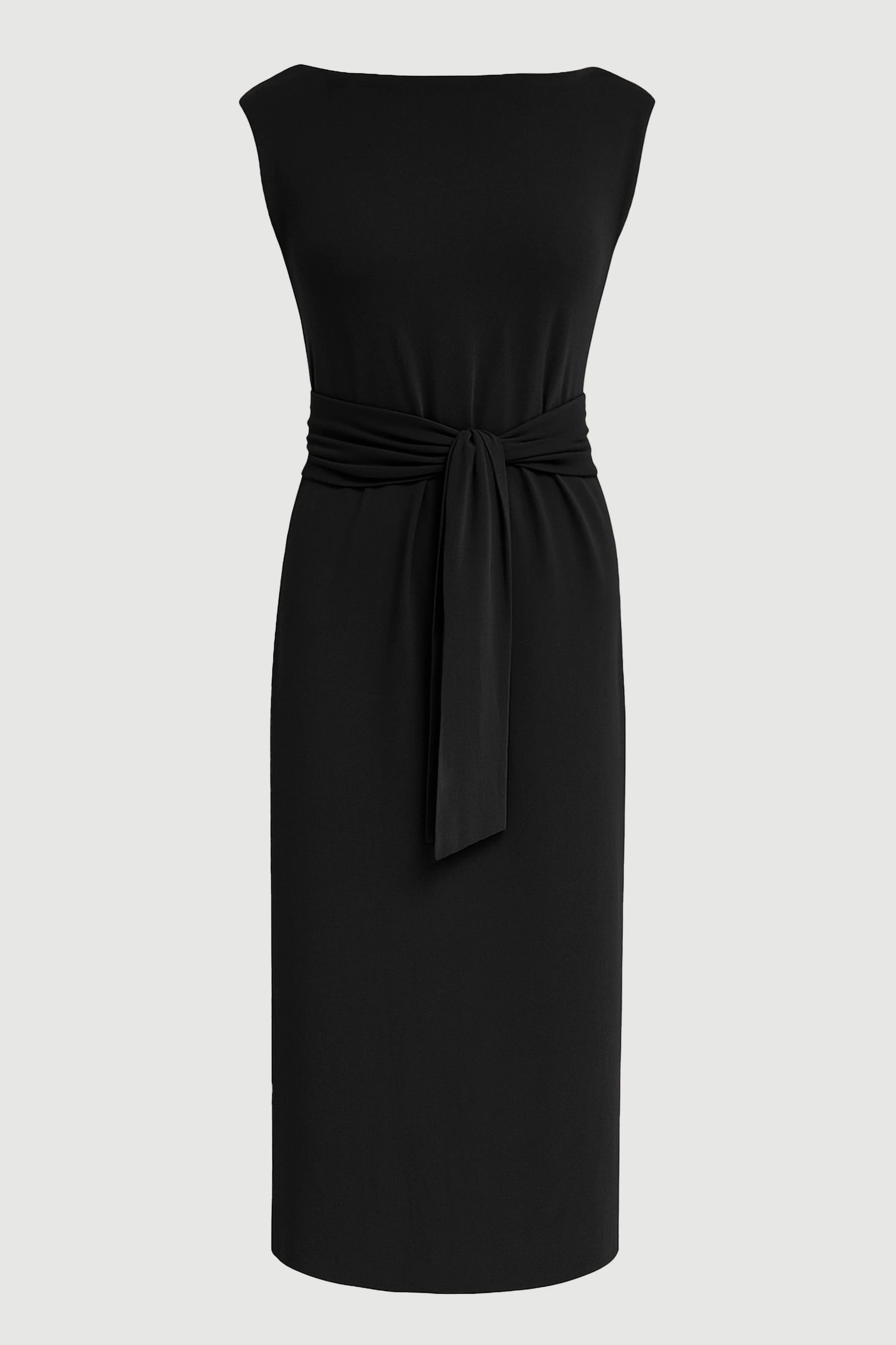 Edina Tie-Front Slit-Neck Dress - Image 7