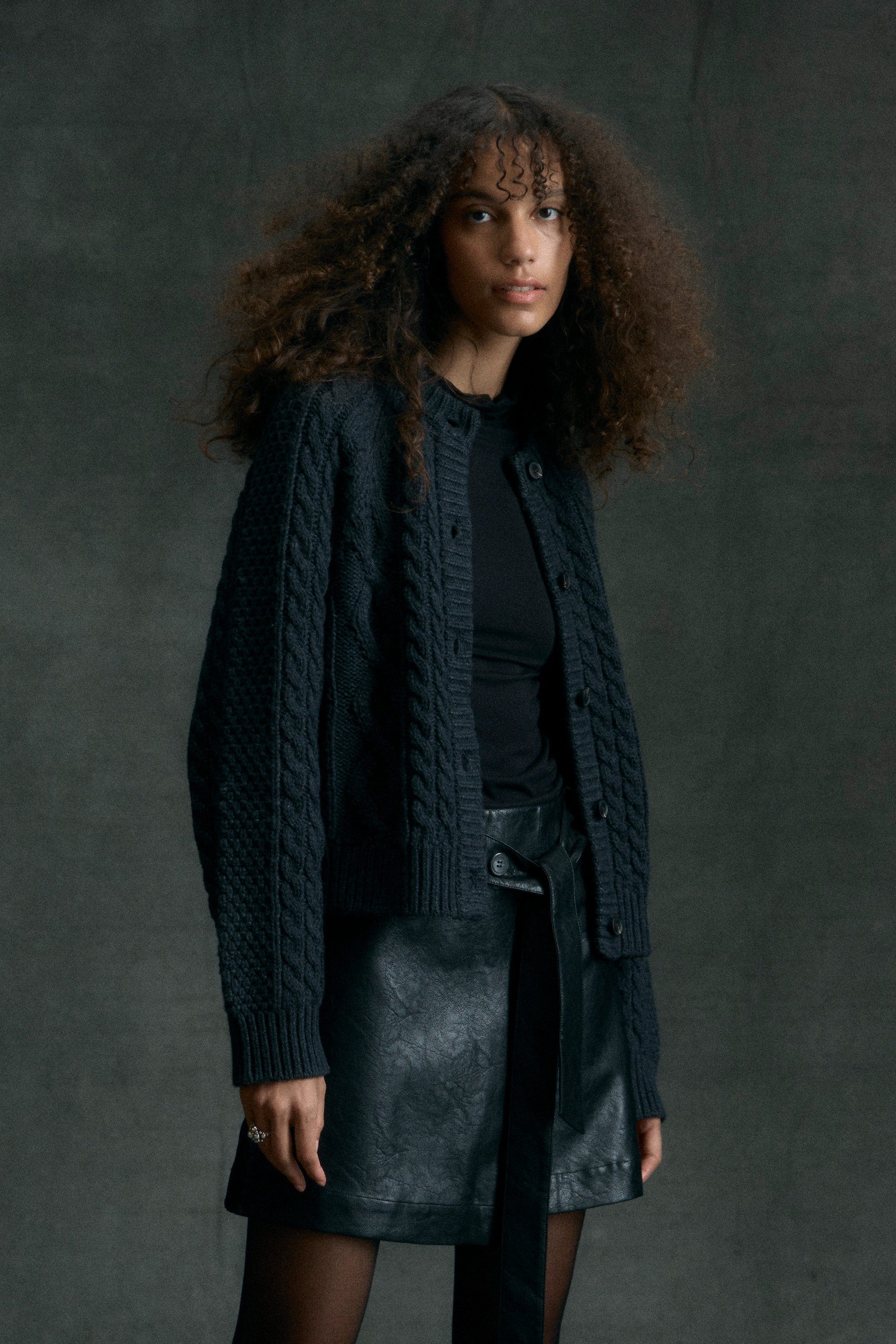 Eloise Button Cable Cardigan - Image 8