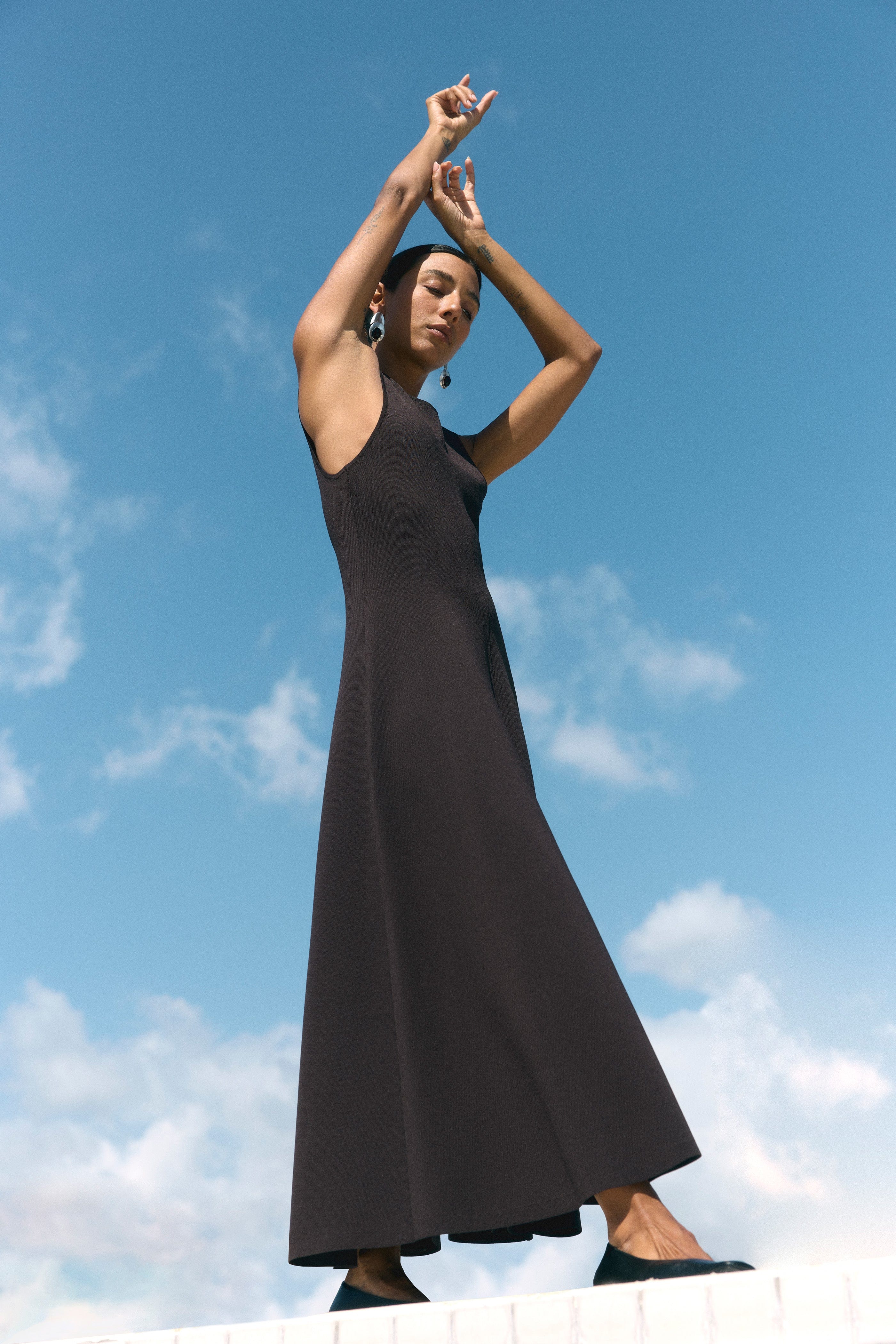 Enya Cinch-Waist Knit Dress - Image 7