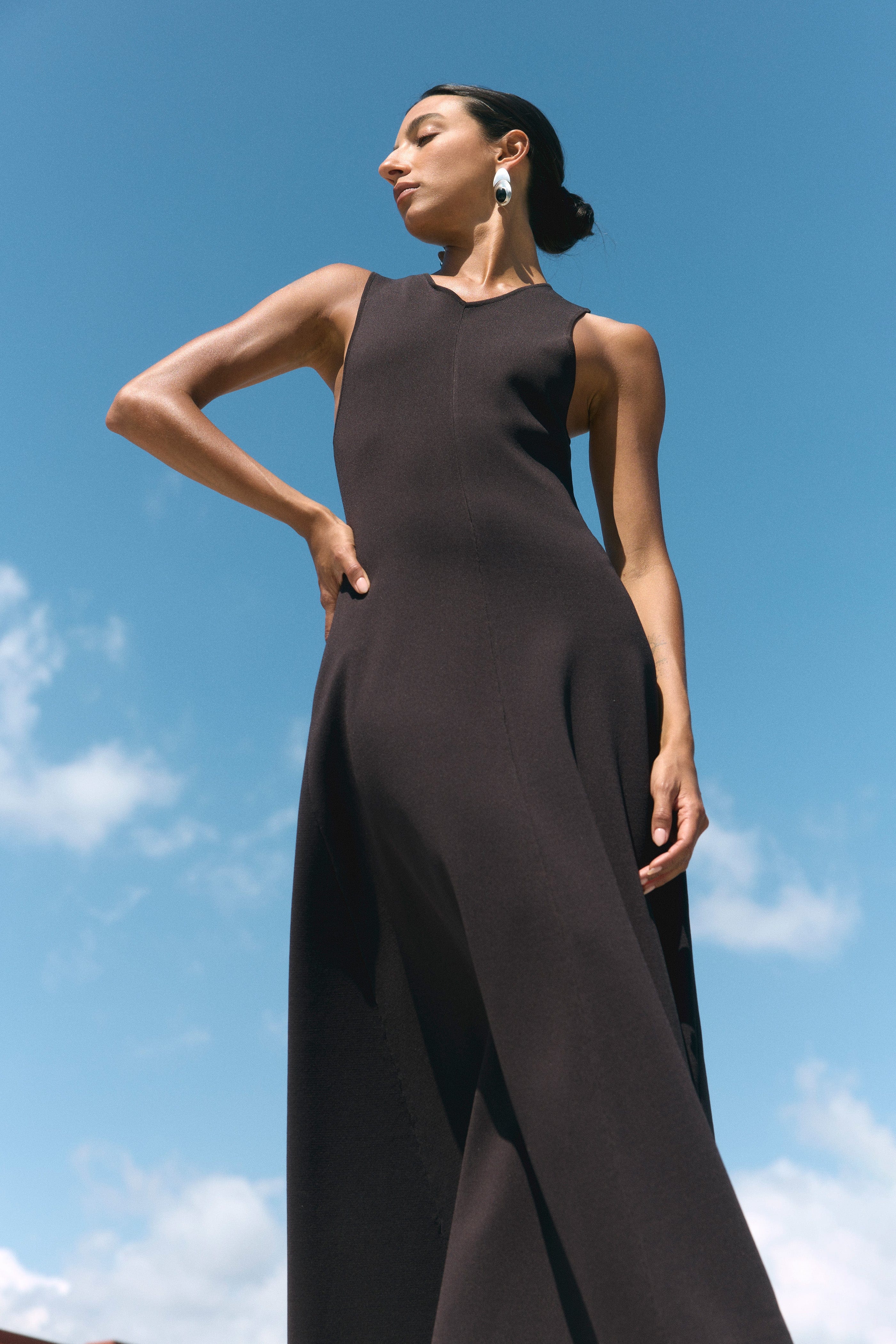 Enya Cinch-Waist Knit Dress - Image 8