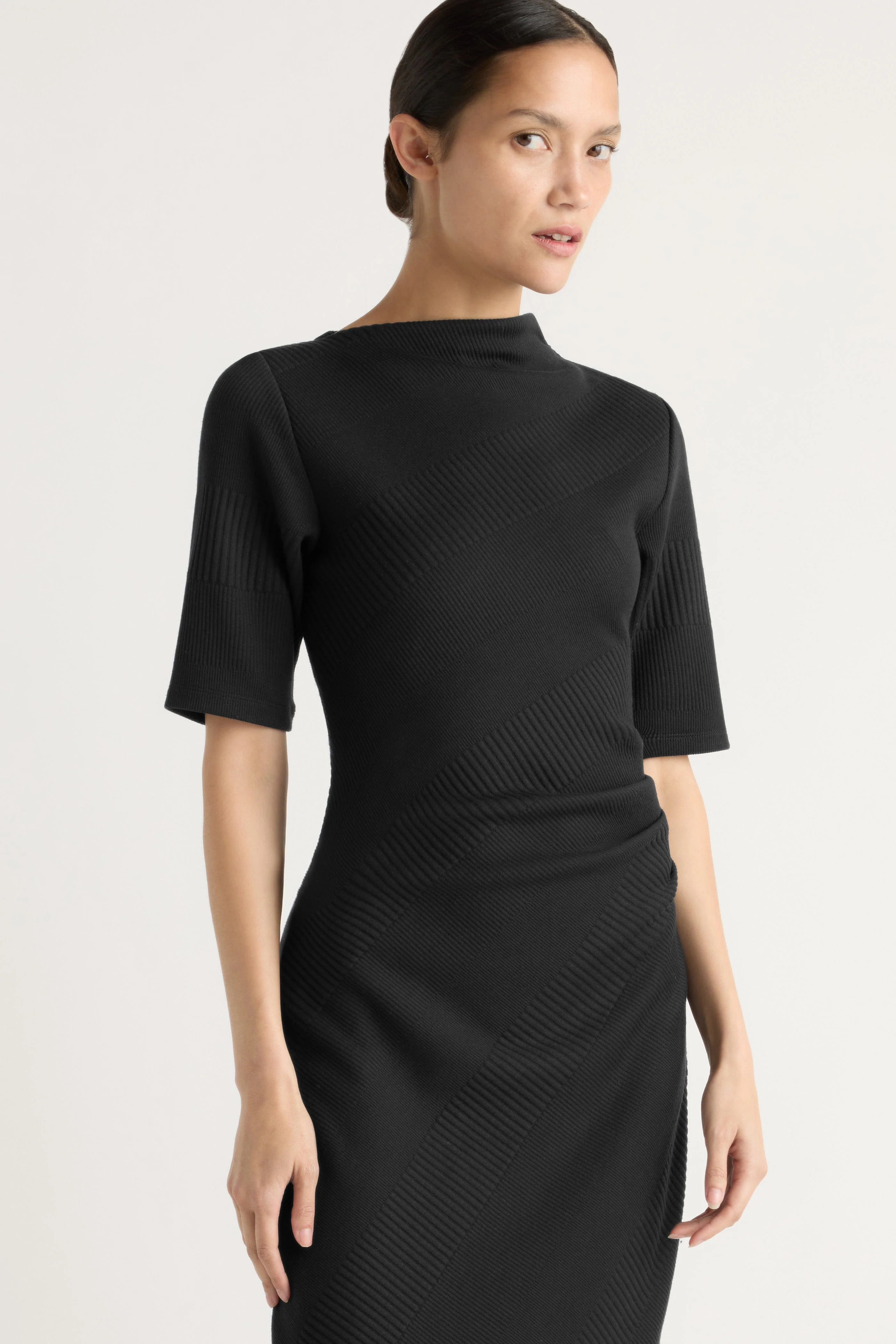 Evie Ribbed-Knit Jersey Dress - Image 5