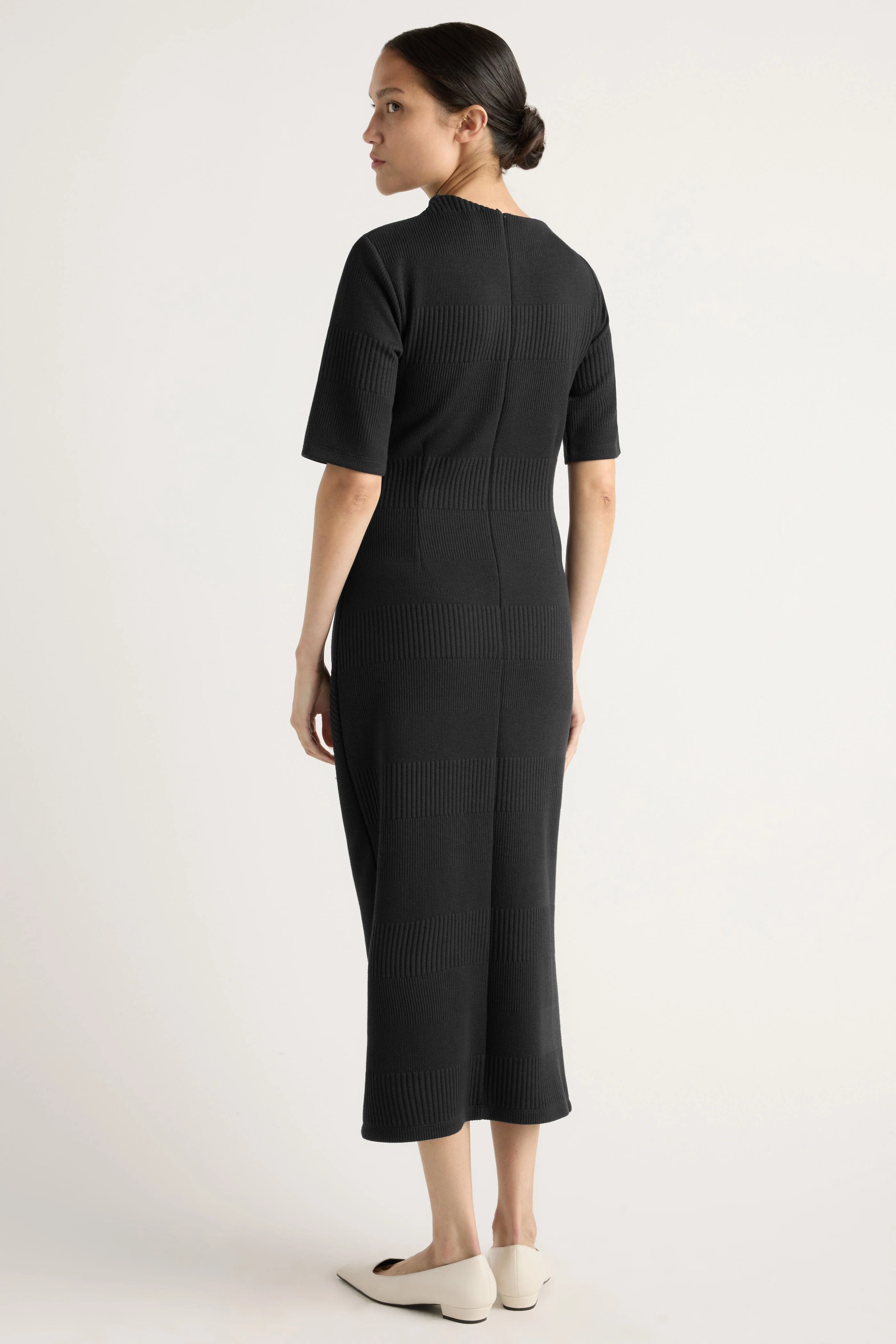 Evie Ribbed-Knit Jersey Dress - Image 7