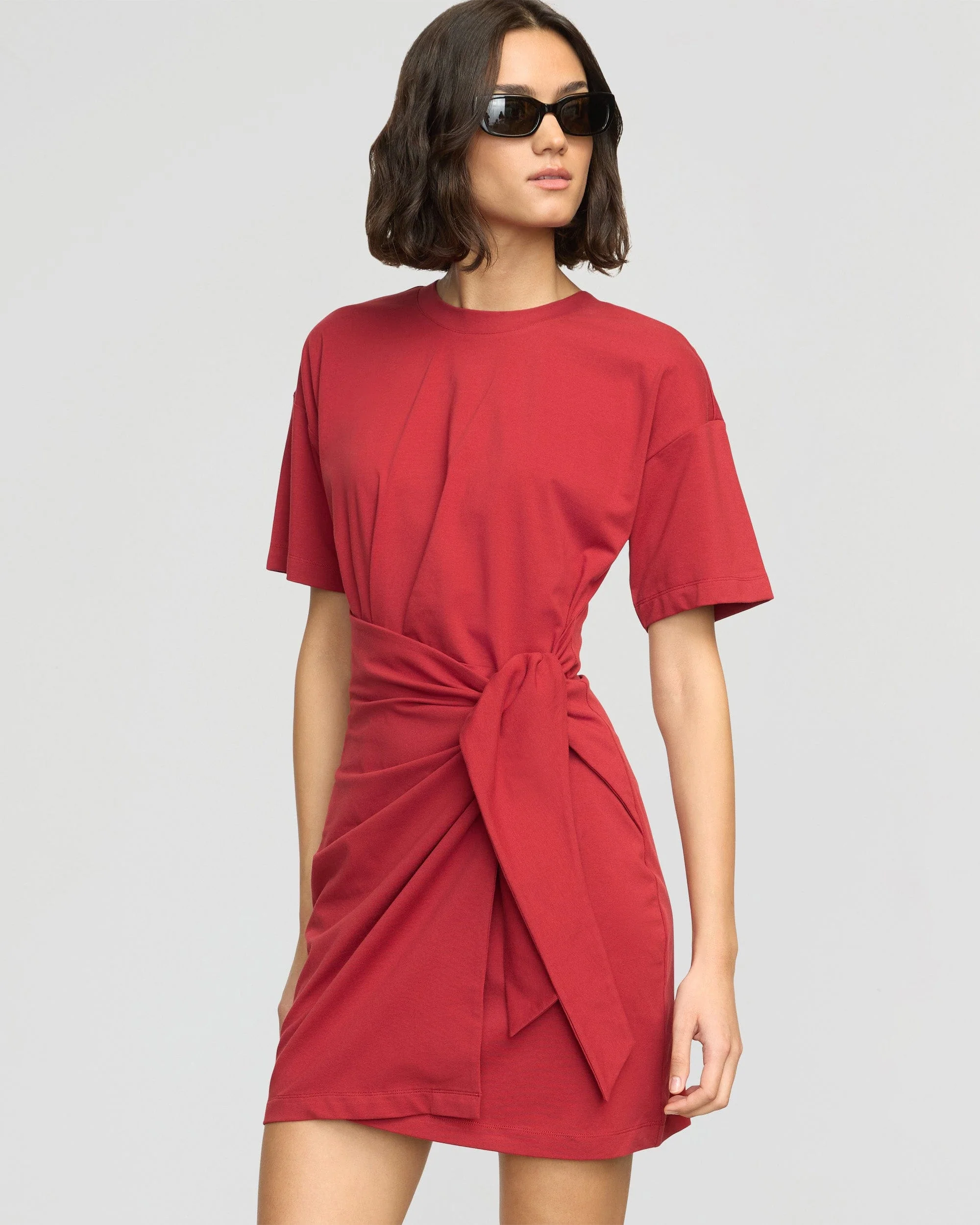 Fallon Organic Cotton T-Shirt Wrap Dress - Image 3