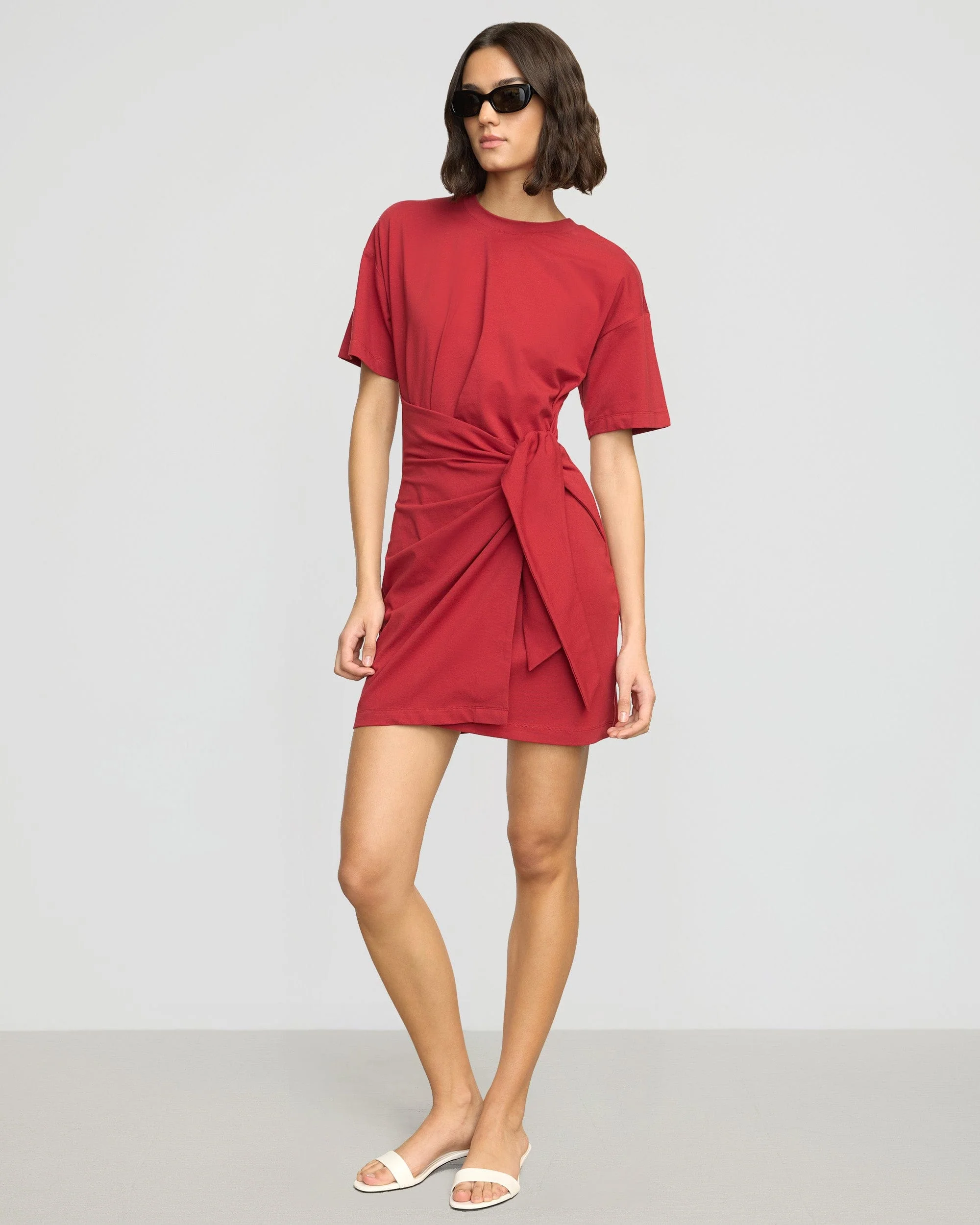 Fallon Organic Cotton T-Shirt Wrap Dress - Image 5