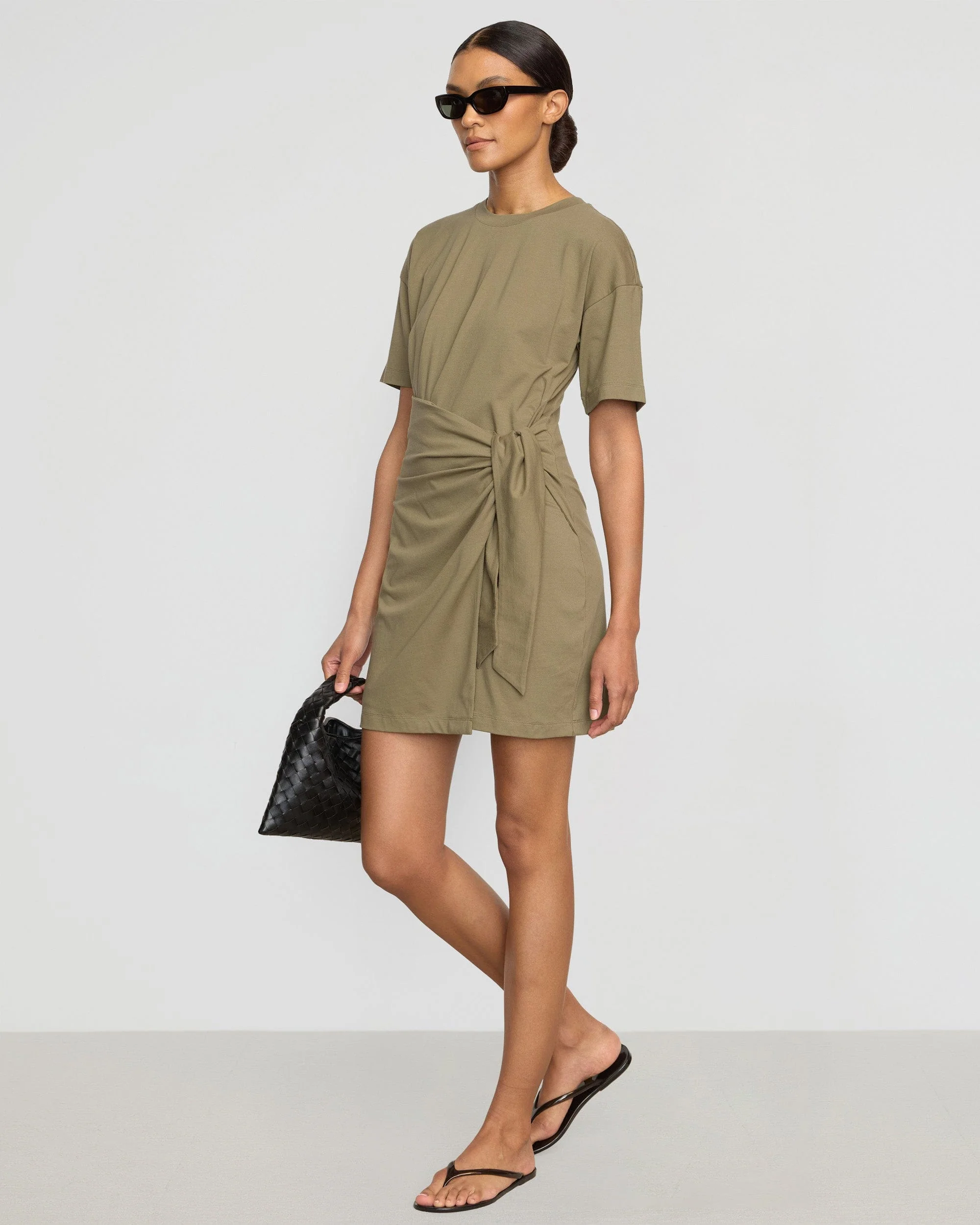 Fallon Organic Cotton T-Shirt Wrap Dress - Image 2