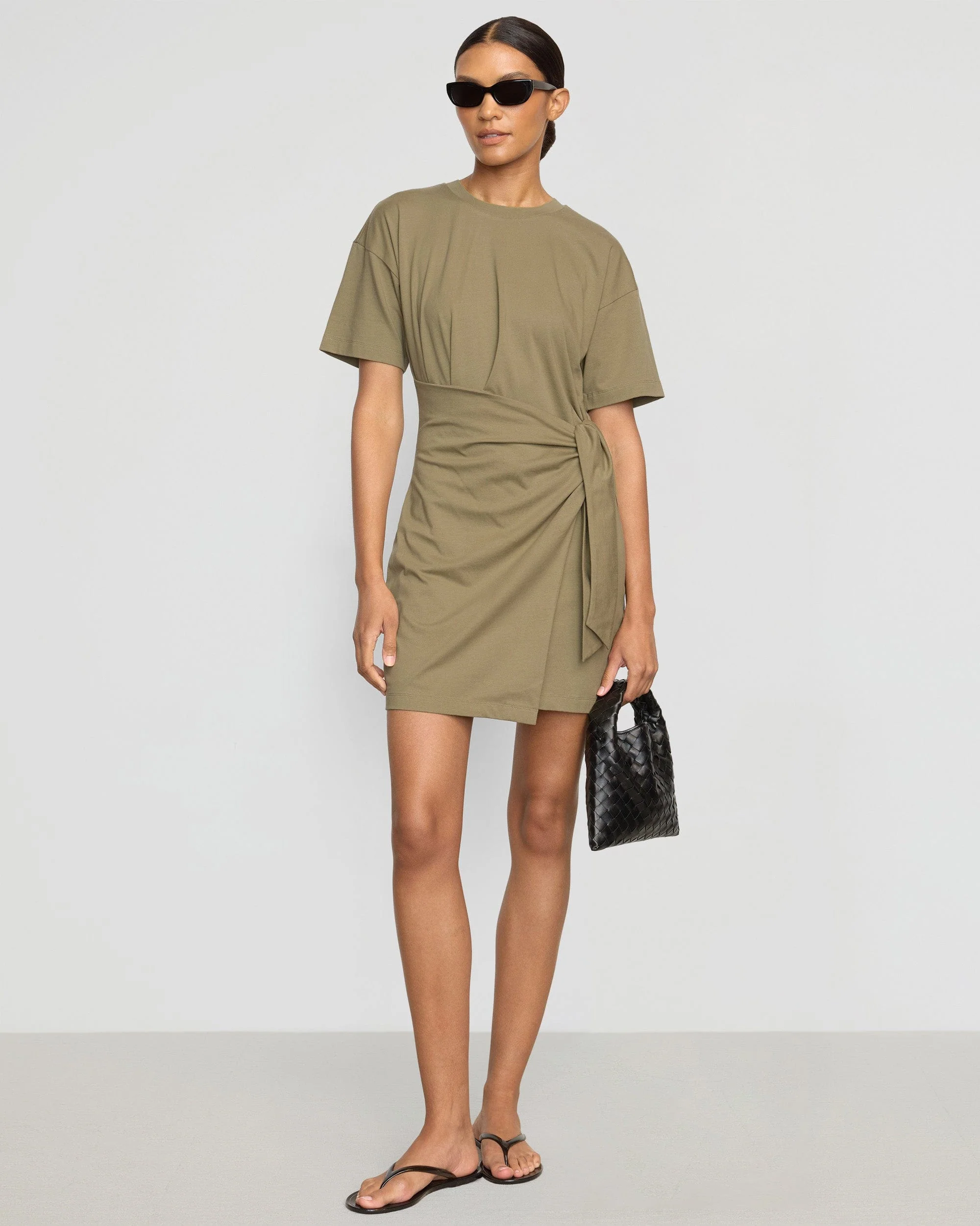 Fallon Organic Cotton T-Shirt Wrap Dress - Image 4