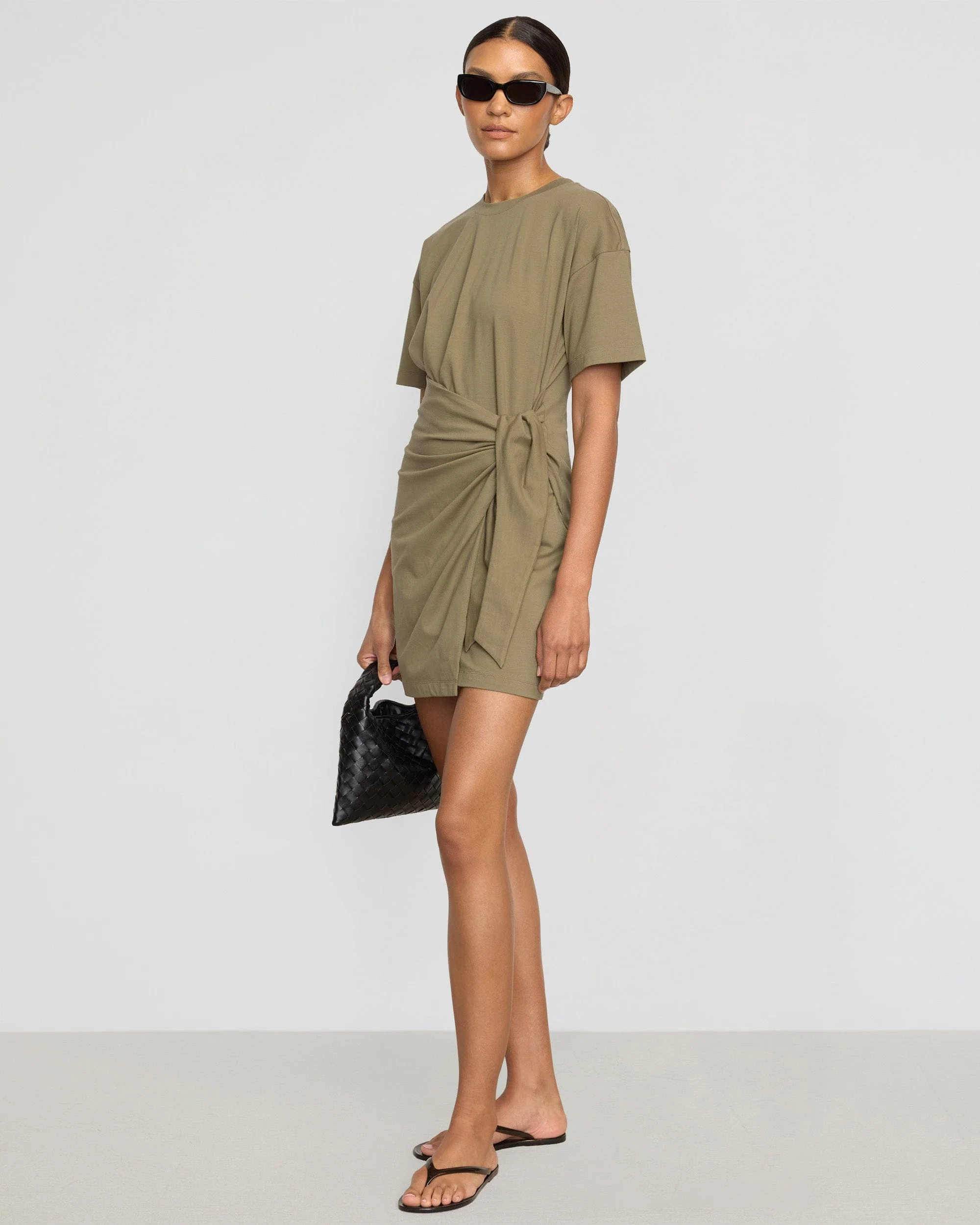 Fallon Organic Cotton T-Shirt Wrap Dress - Image 5