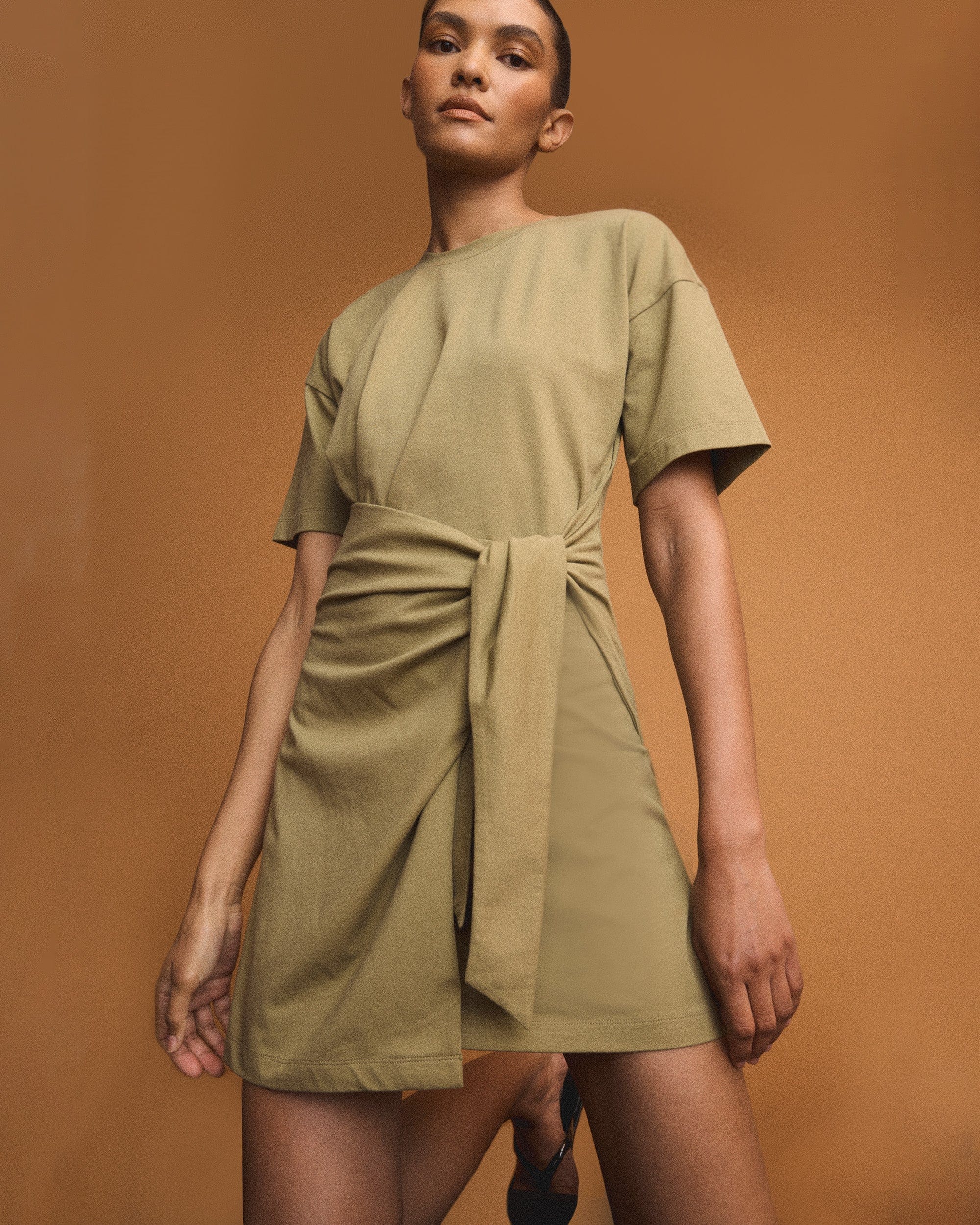 Fallon Organic Cotton T-Shirt Wrap Dress - Image 7