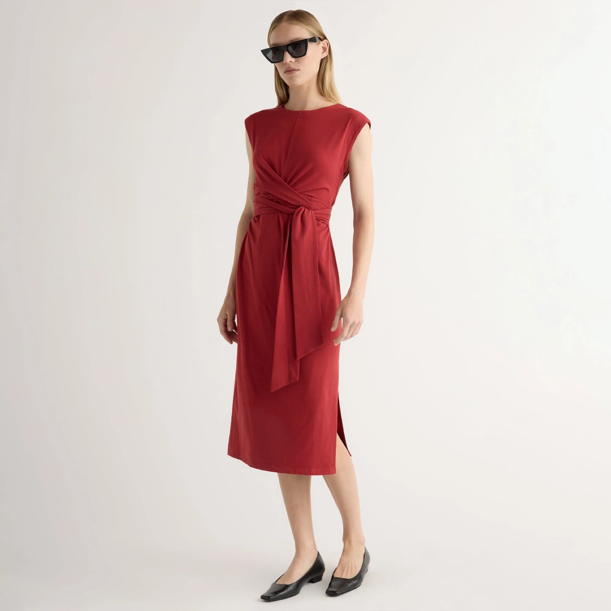 Fei Tie-Front Organic Cotton Dress