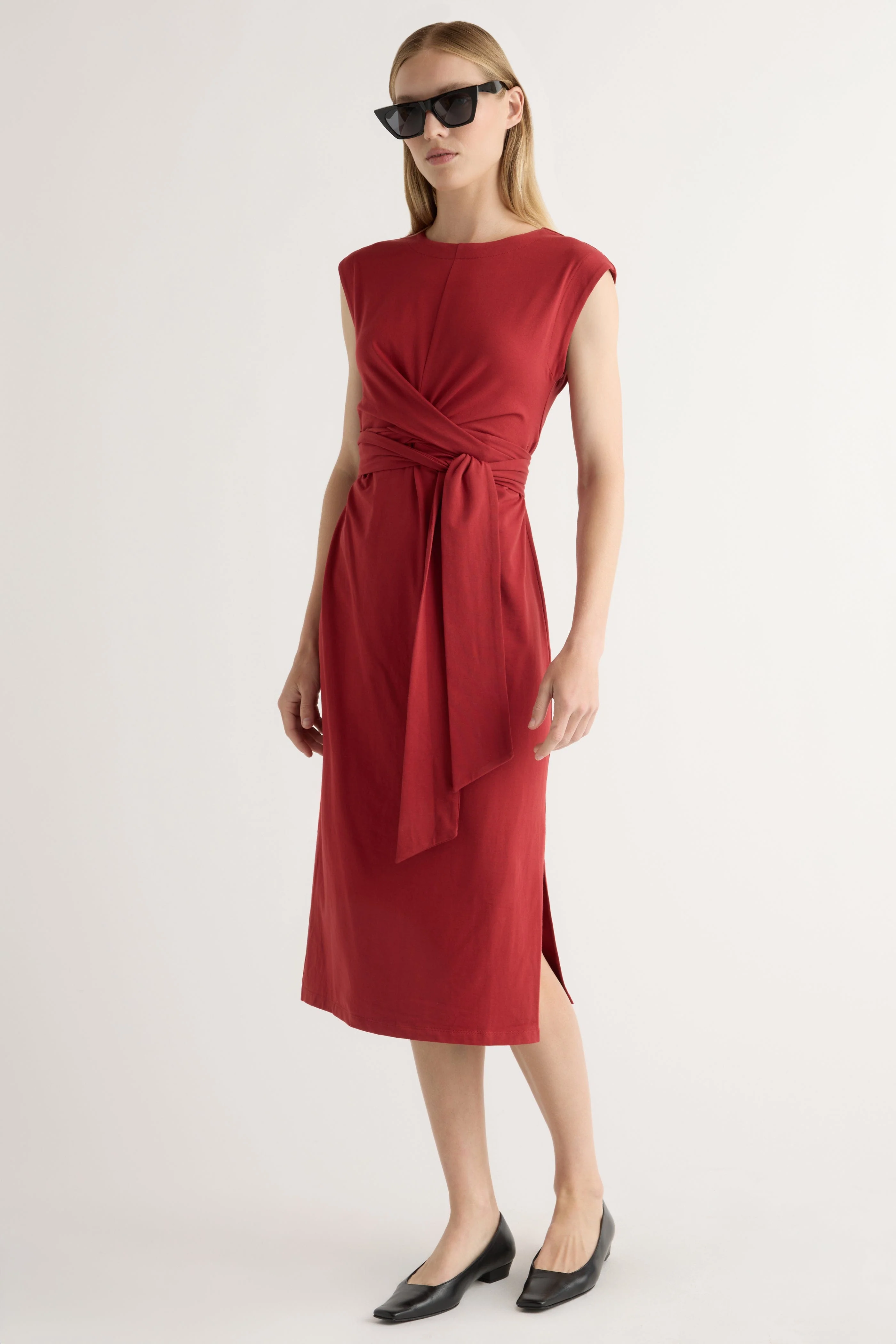 Fei Tie-Front Organic Cotton Dress - Image 2