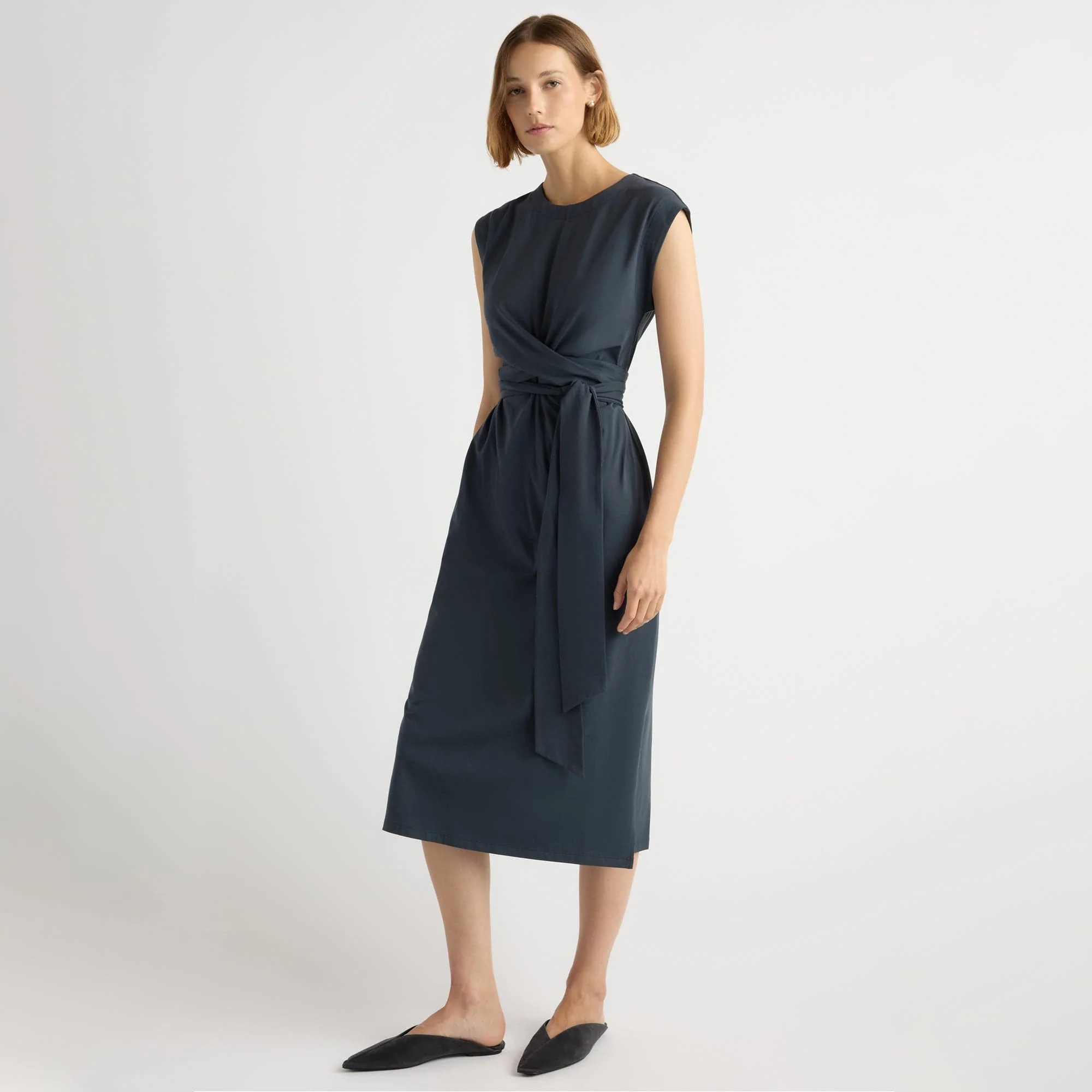 Fei Tie-Front Organic Cotton Dress