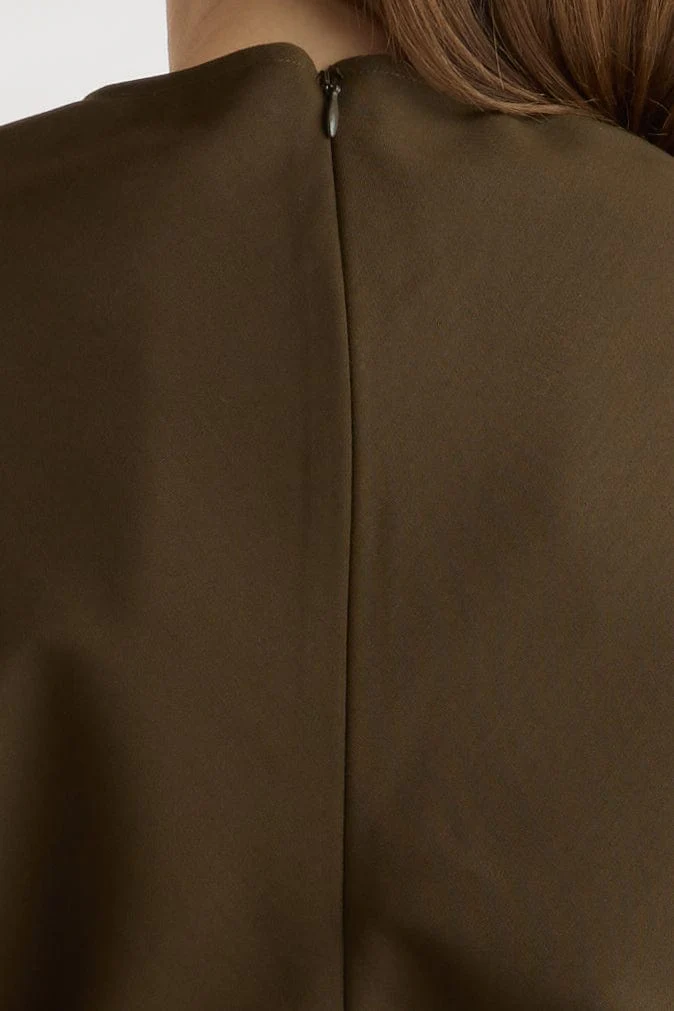 Fiore Ruched V-Neck Mini Dress - Image 8