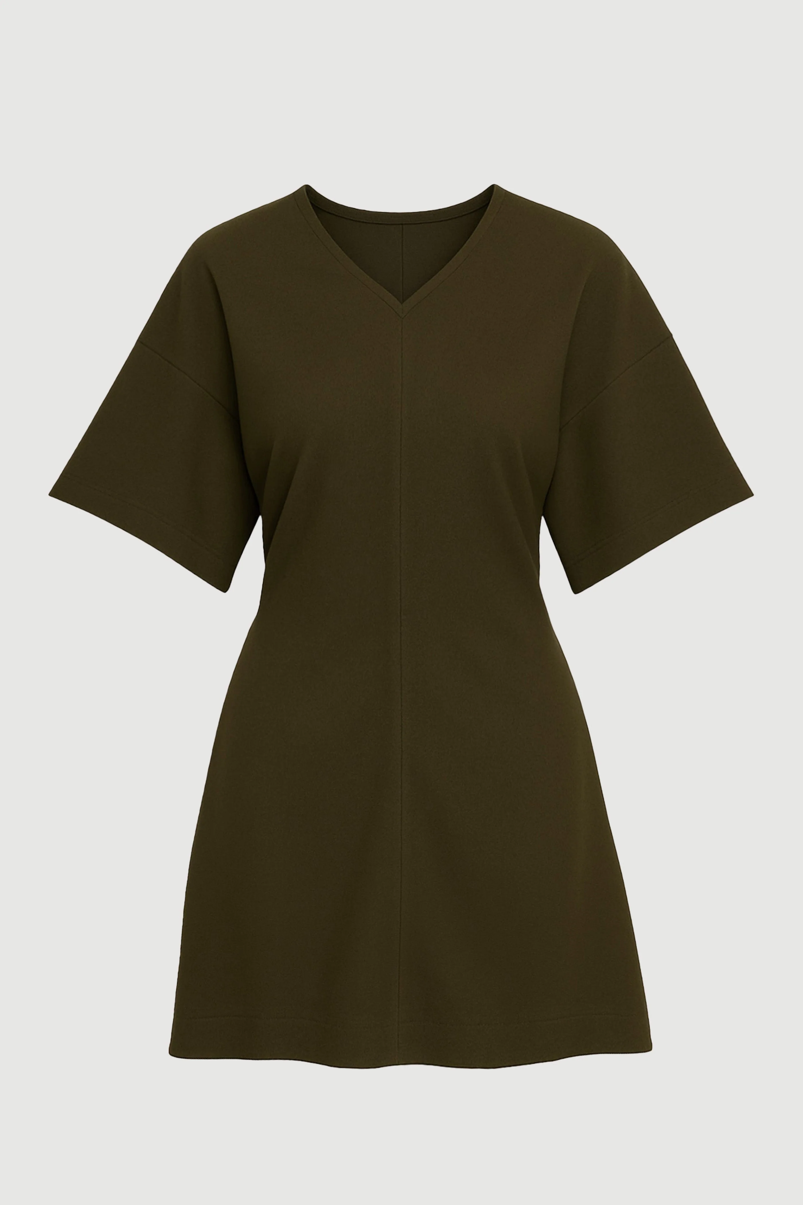 Fiore Ruched V-Neck Mini Dress - Image 9
