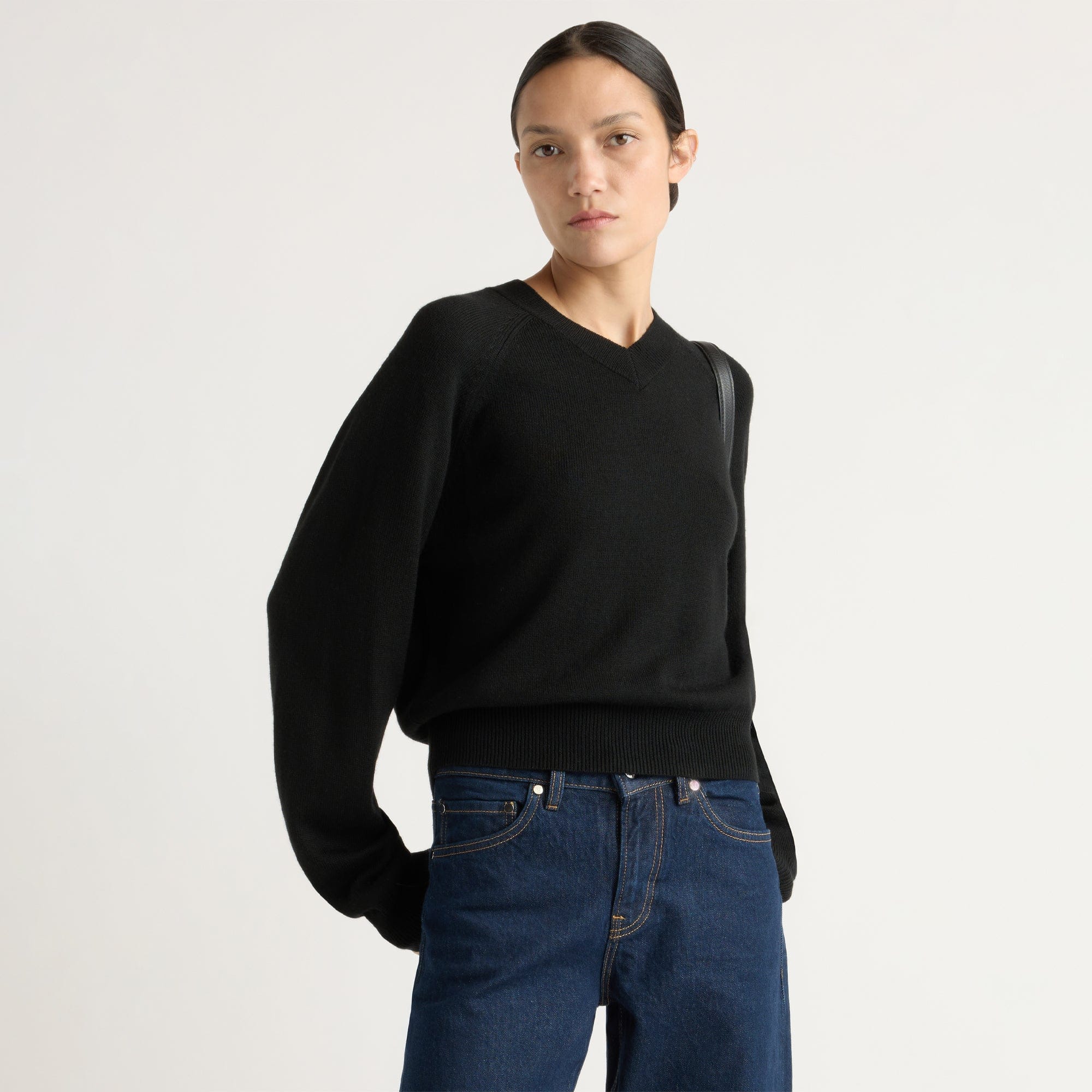 Gabby Wool-Blend V-Neck Sweater