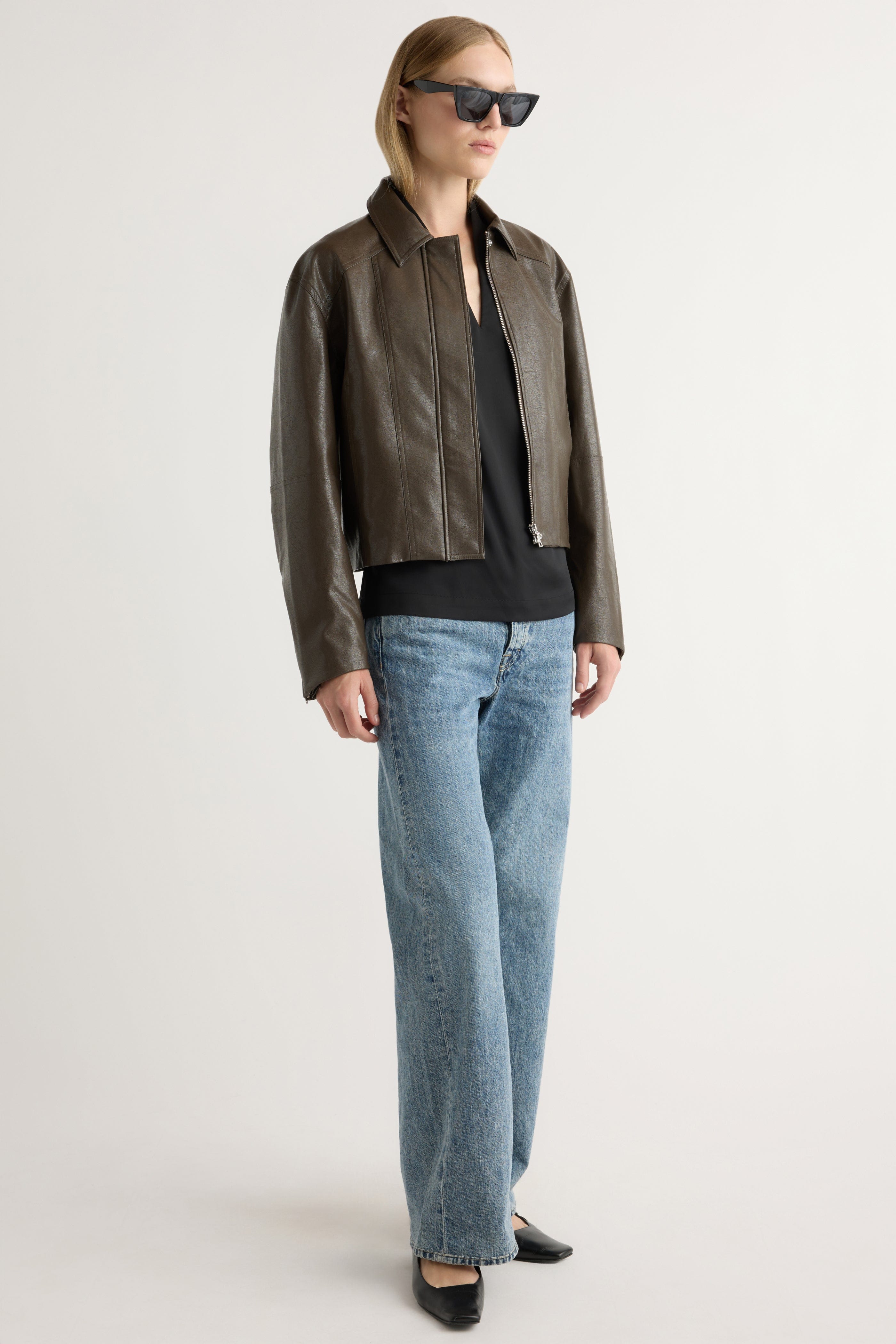 Halle Vegan Leather Jacket - Image 5