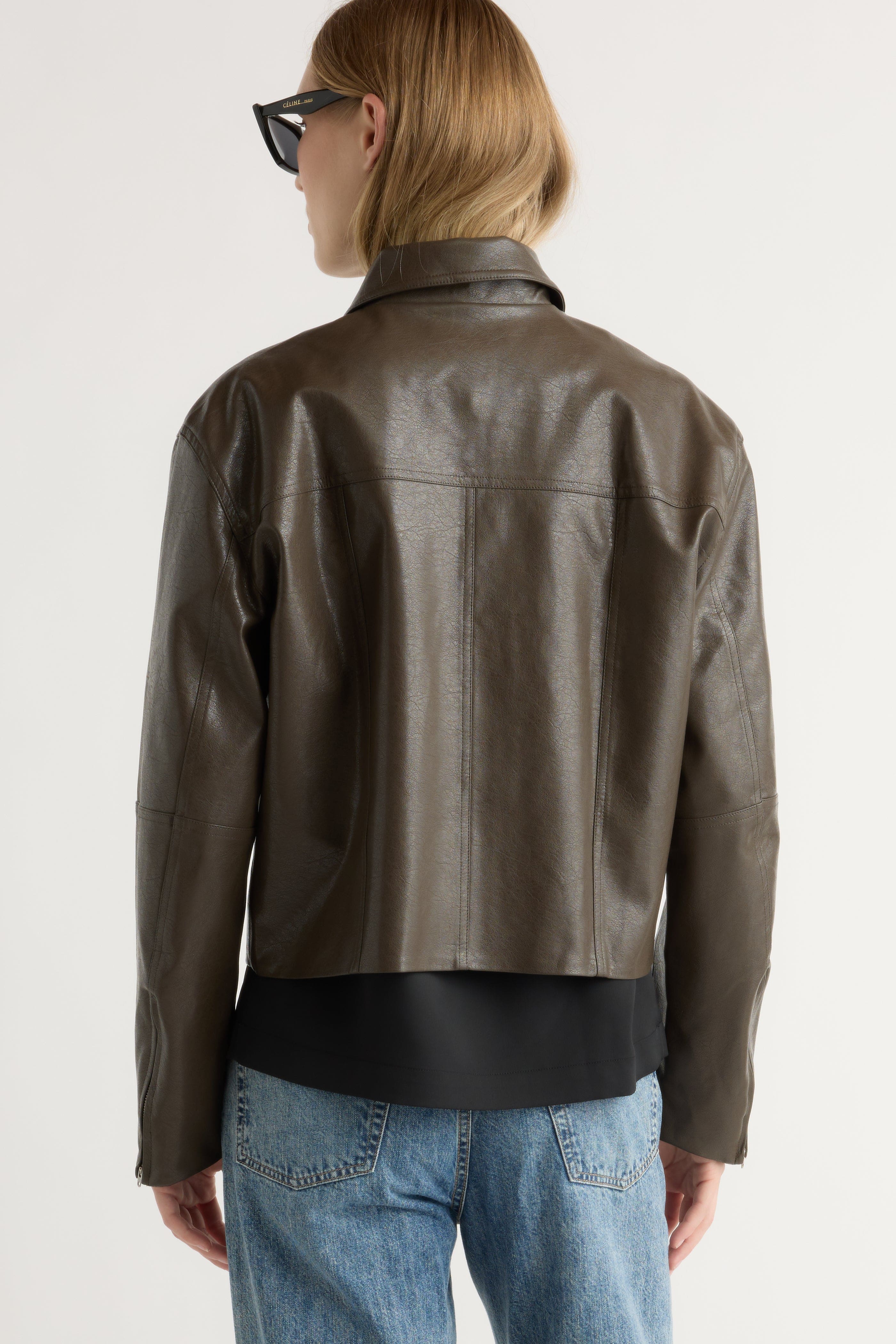 Halle Vegan Leather Jacket - Image 7