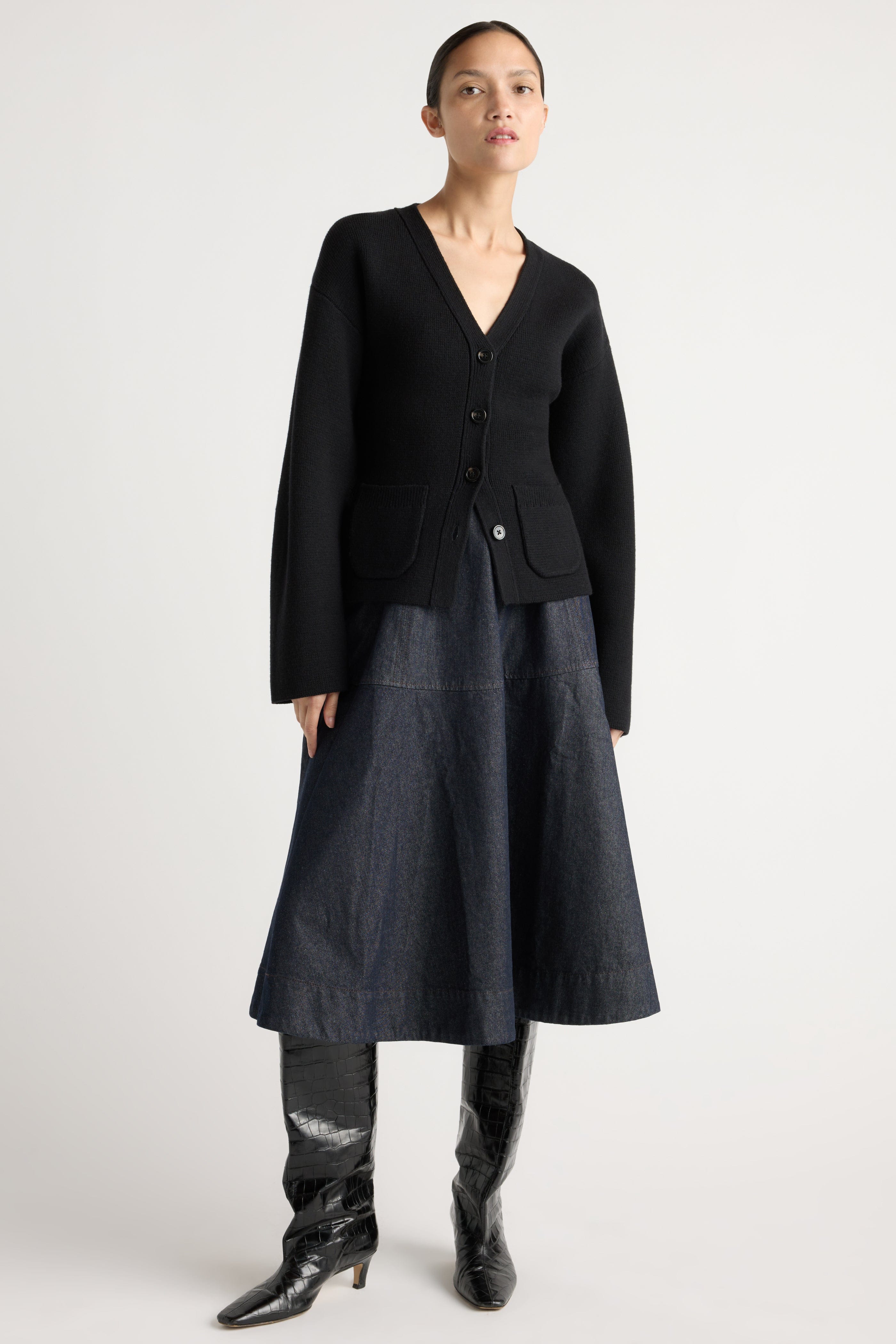 Hyejin A-Line Denim Skirt - Image 10