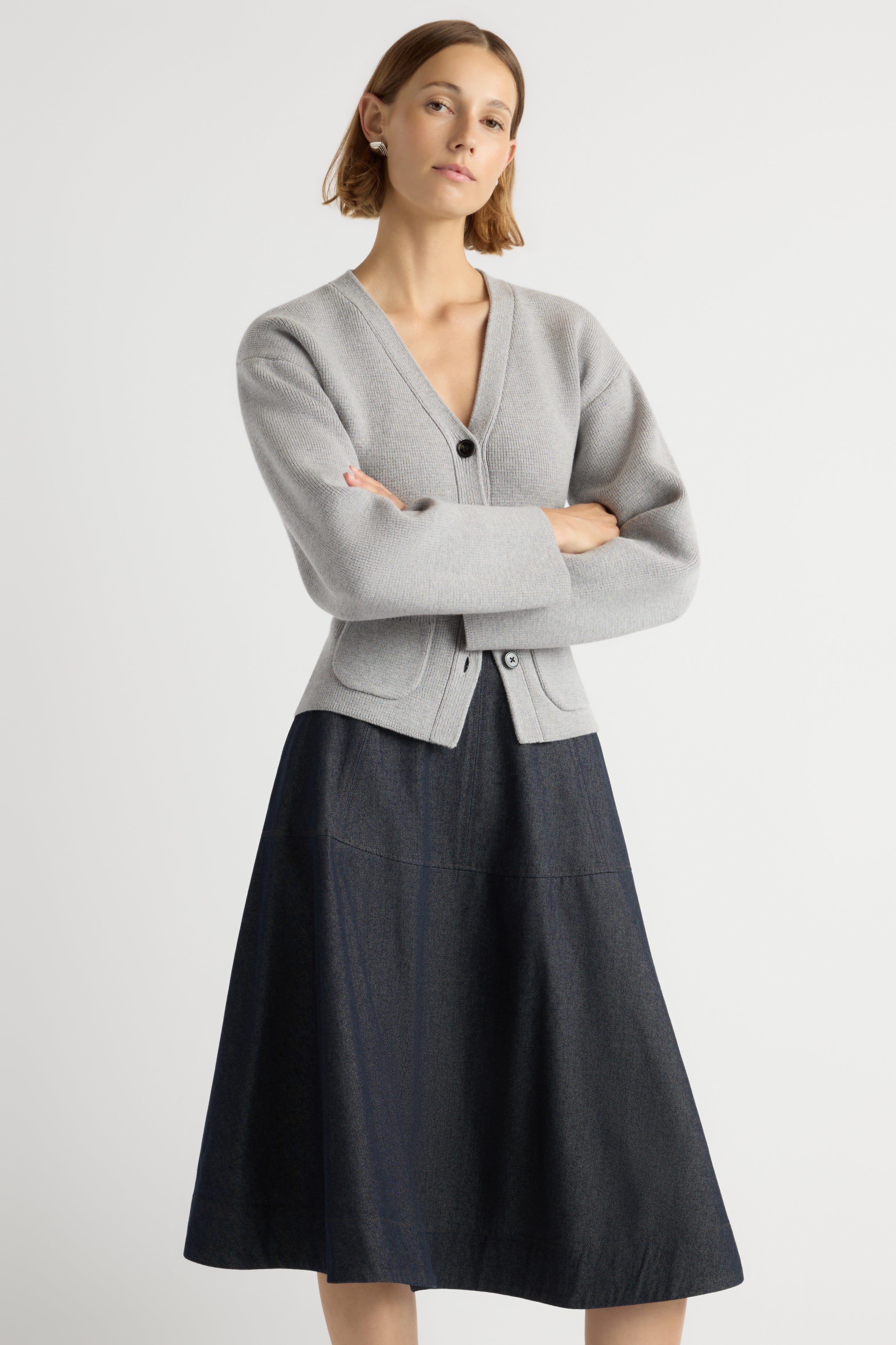 Hyejin A-Line Denim Skirt - Image 3