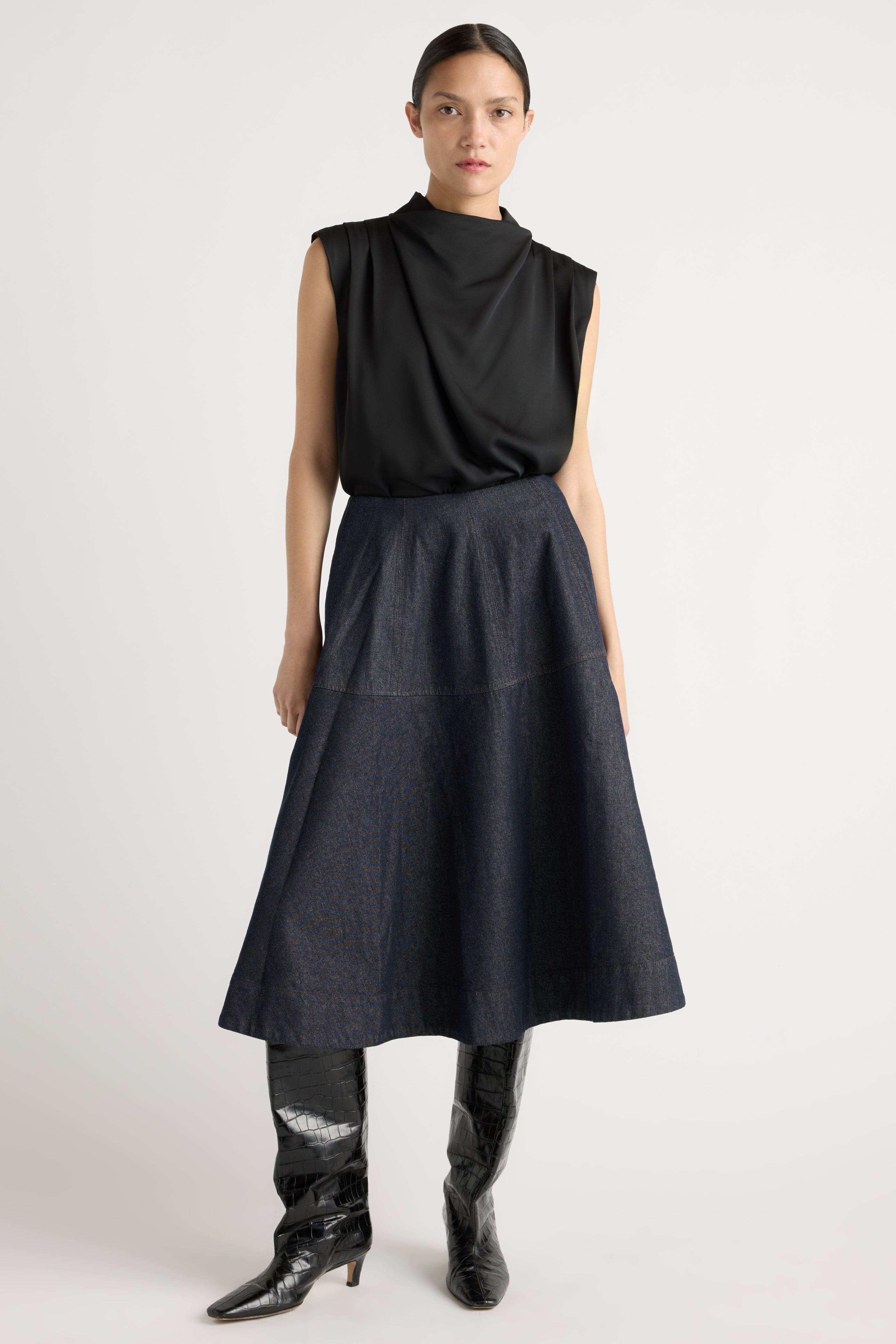 Hyejin A-Line Denim Skirt - Image 6