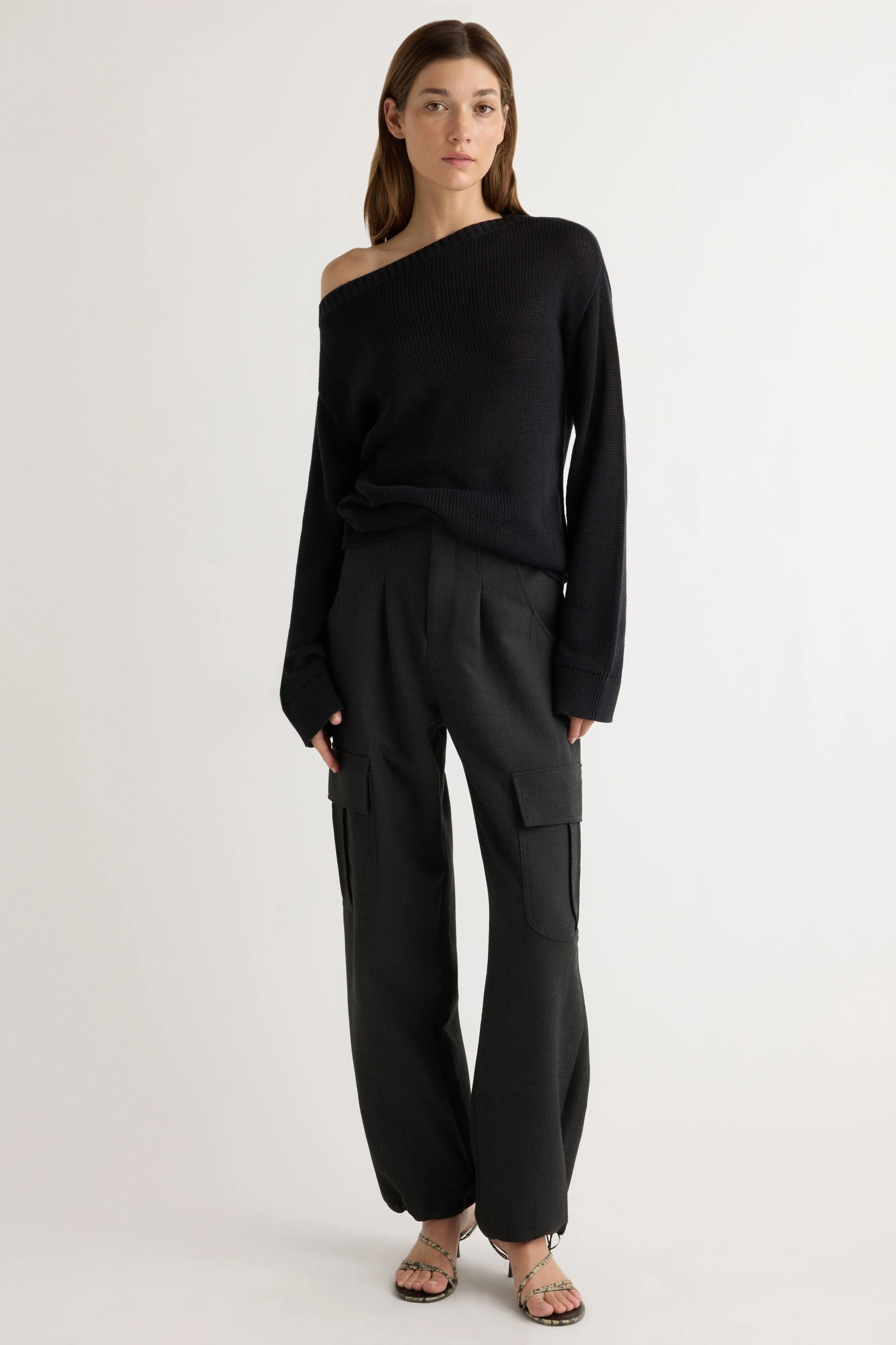 Issa Lightweight Off-Shoulder Sweater - Image 3