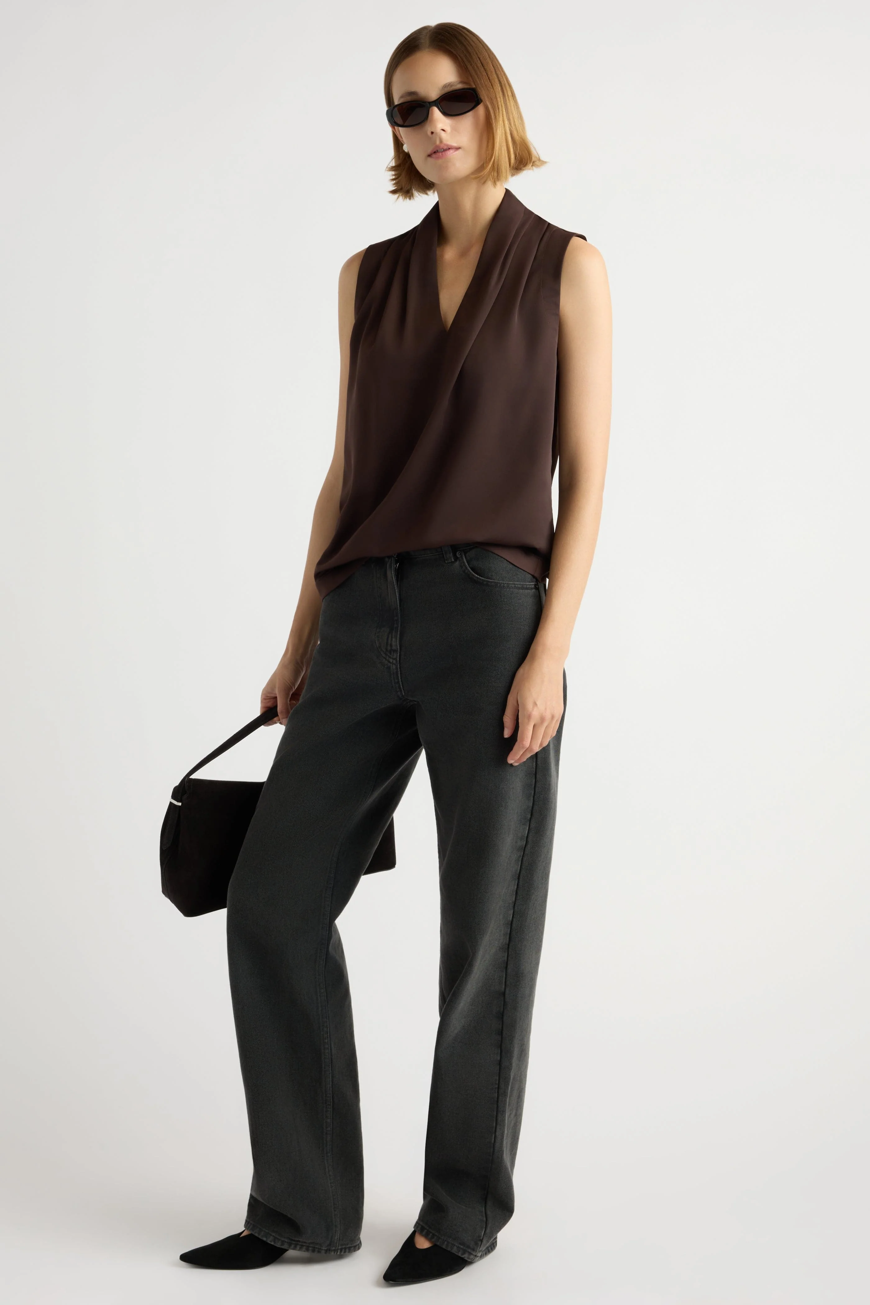 Jae V-Neck Sleeveless Blouse - Image 3