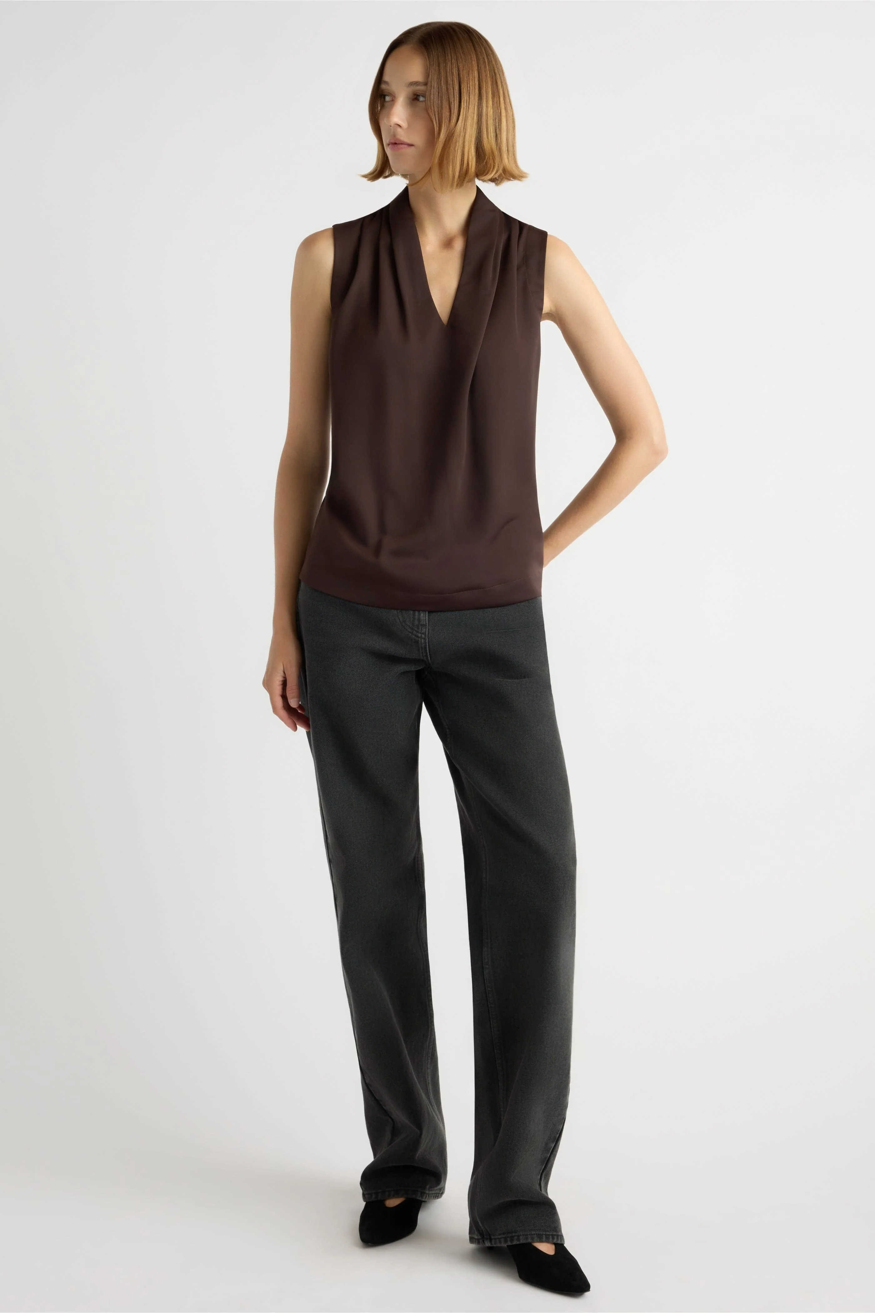 Jae V-Neck Sleeveless Blouse - Image 6