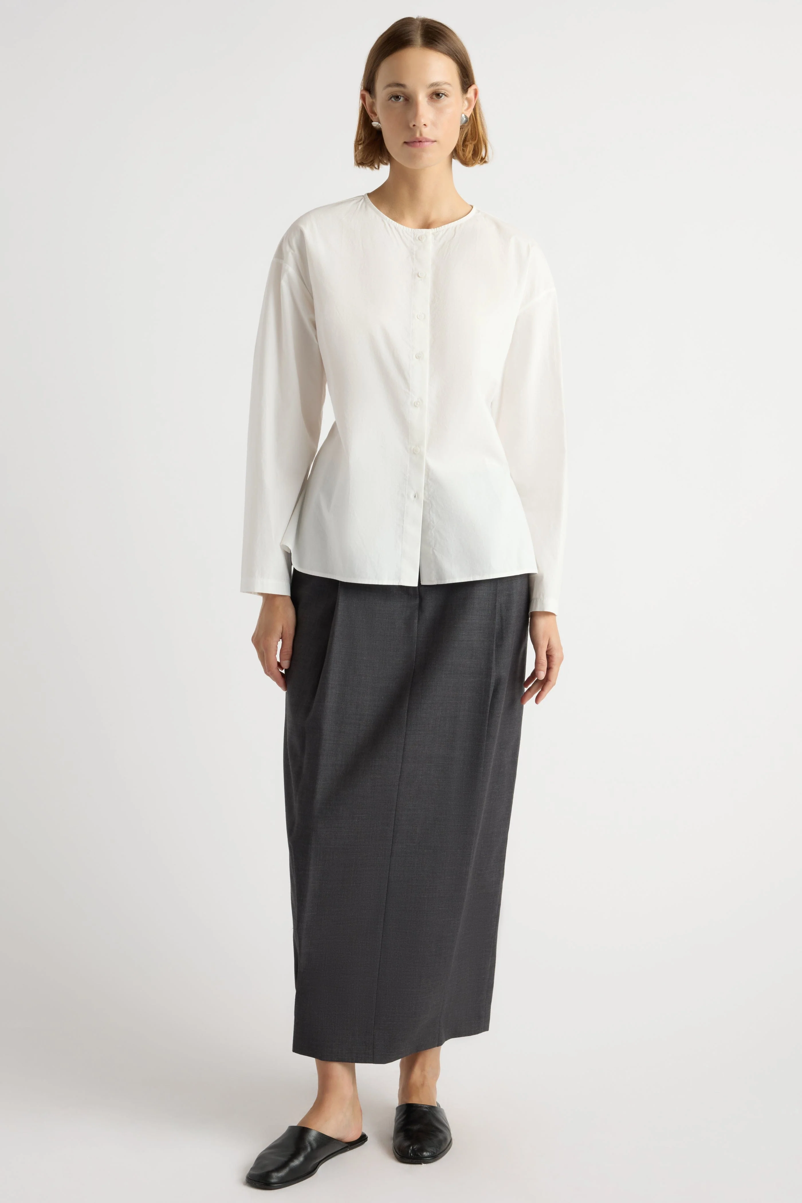 Jinsol Cinch-Waist Cotton Poplin Blouse - Image 5